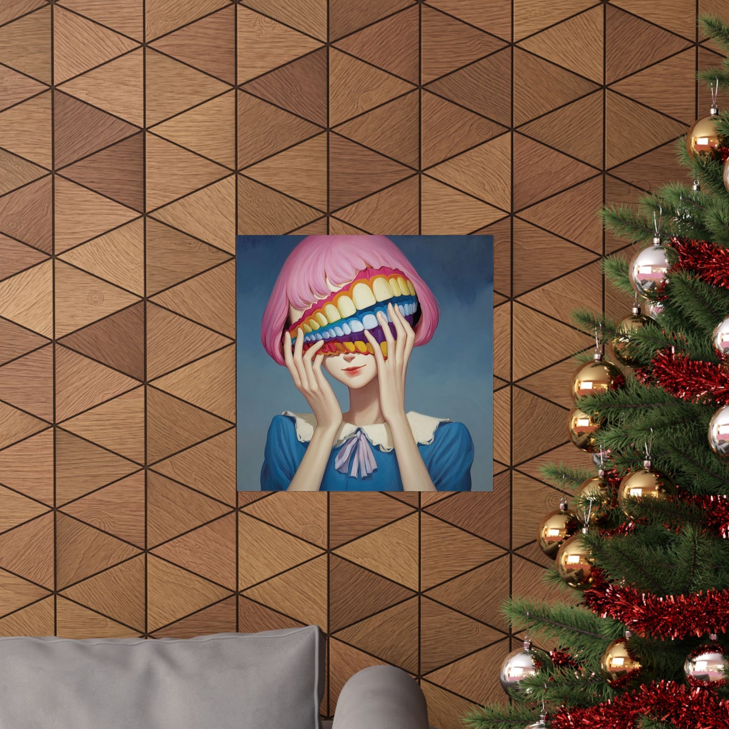 Fake It Till You Make It - Hidden Emotion Surrealism Poster