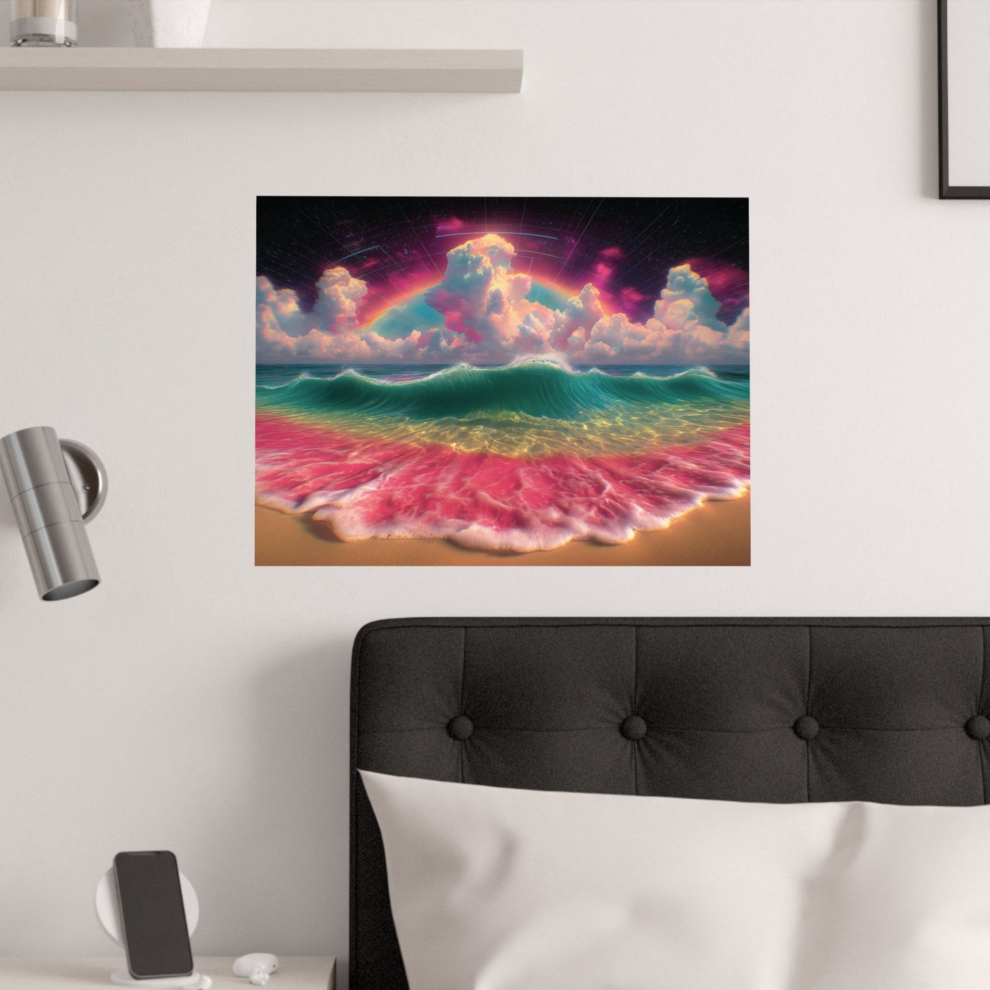 Psychedelic Wave - Beautiful Beach Scene - Poster