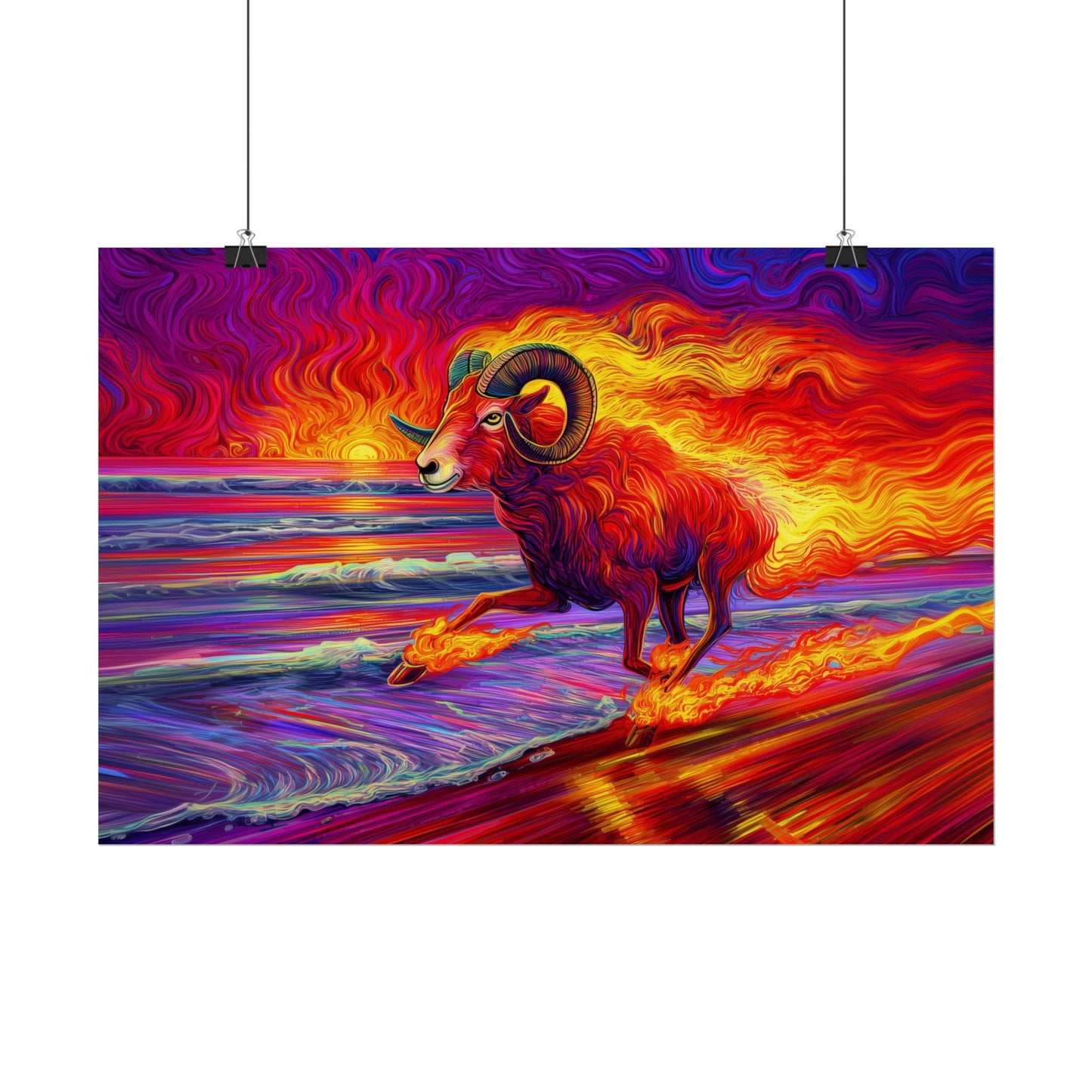 Fiery Ram - Aries - Poster Roll-Up Posters