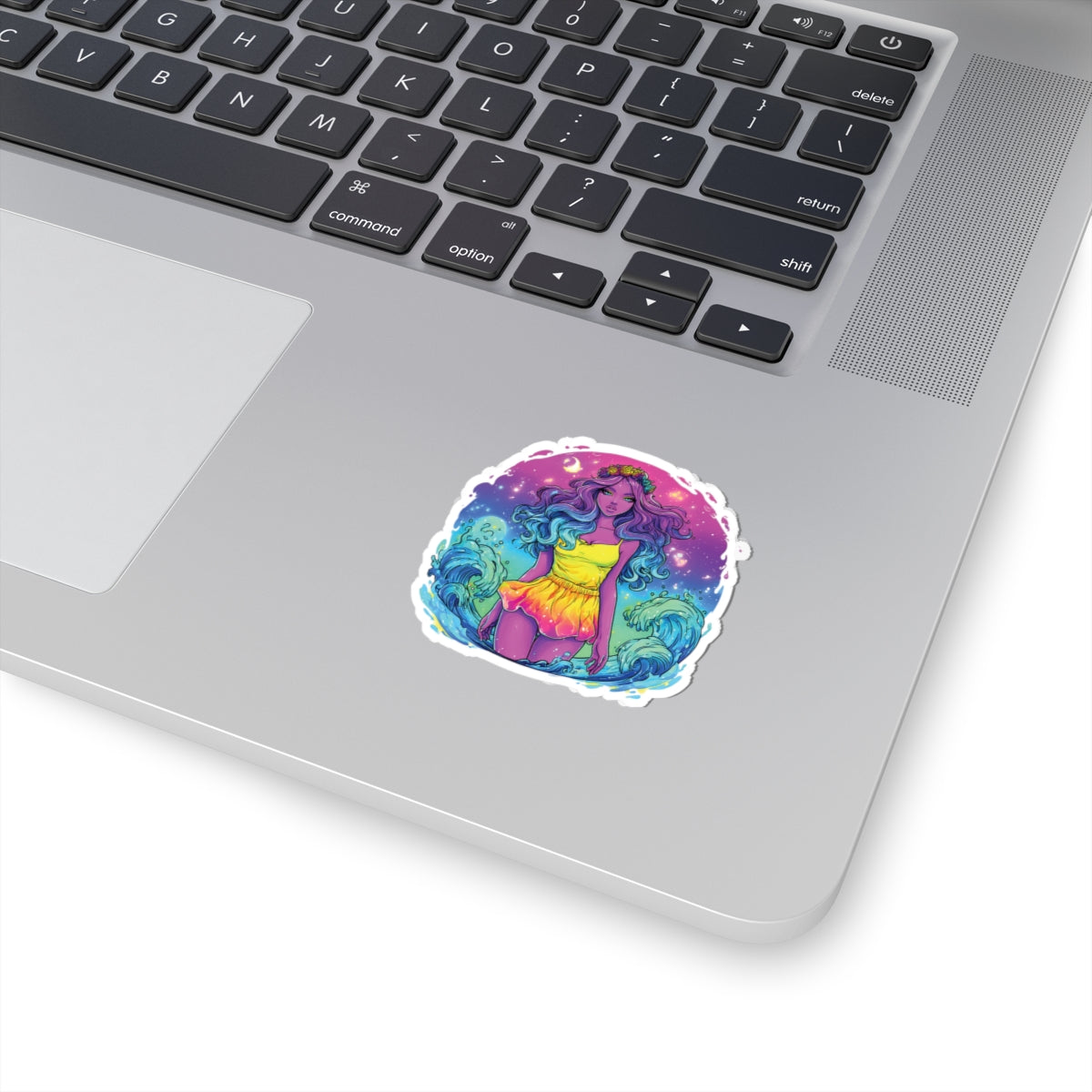 Aquarius Sticker – Colorful Water Bearer Zodiac Art