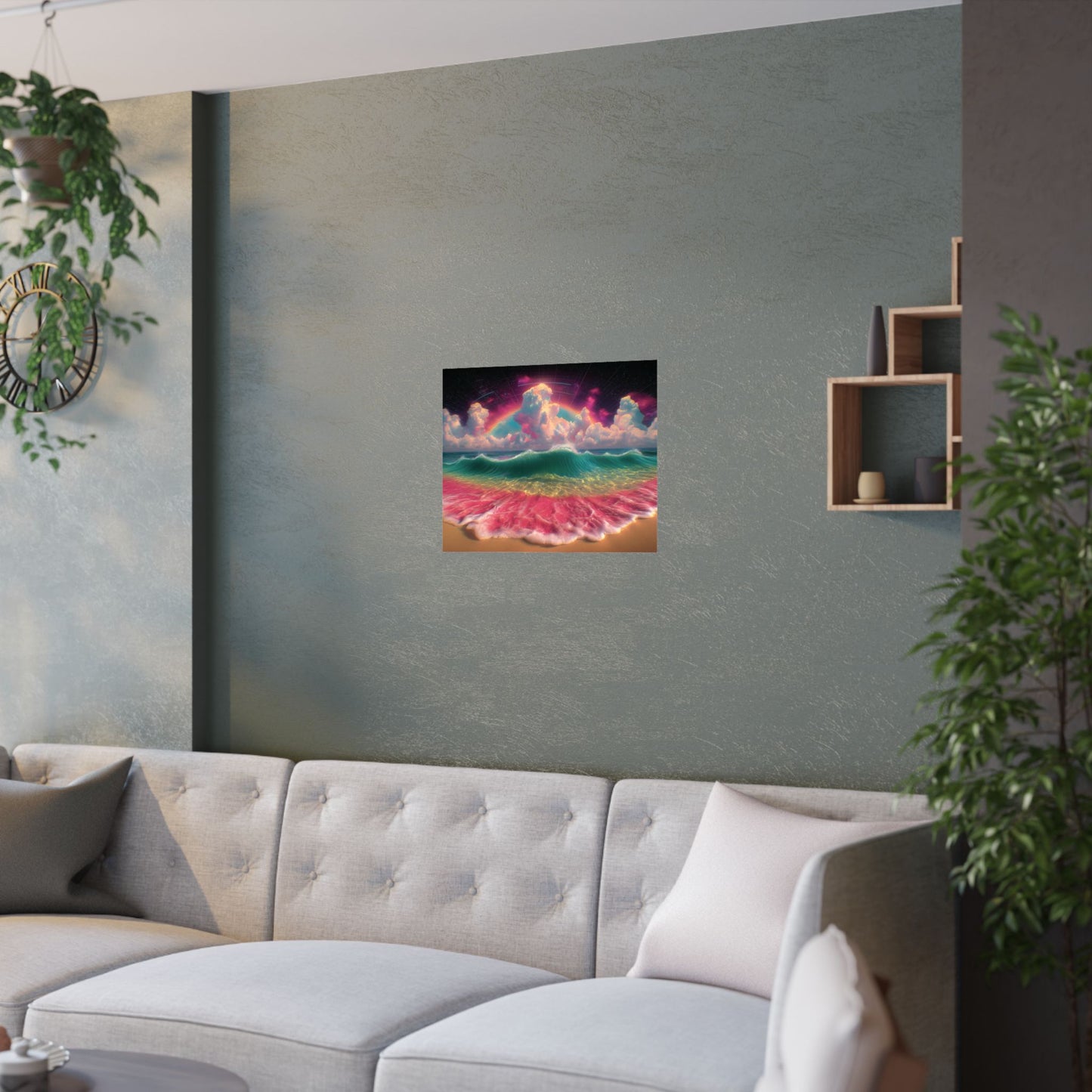 Psychedelic Wave - Beautiful Beach Scene - Poster