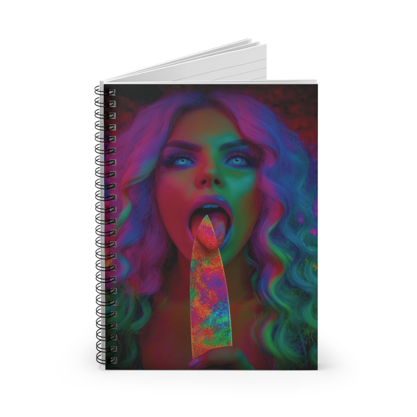 Lick Love Off Knives - Spiral Notebook