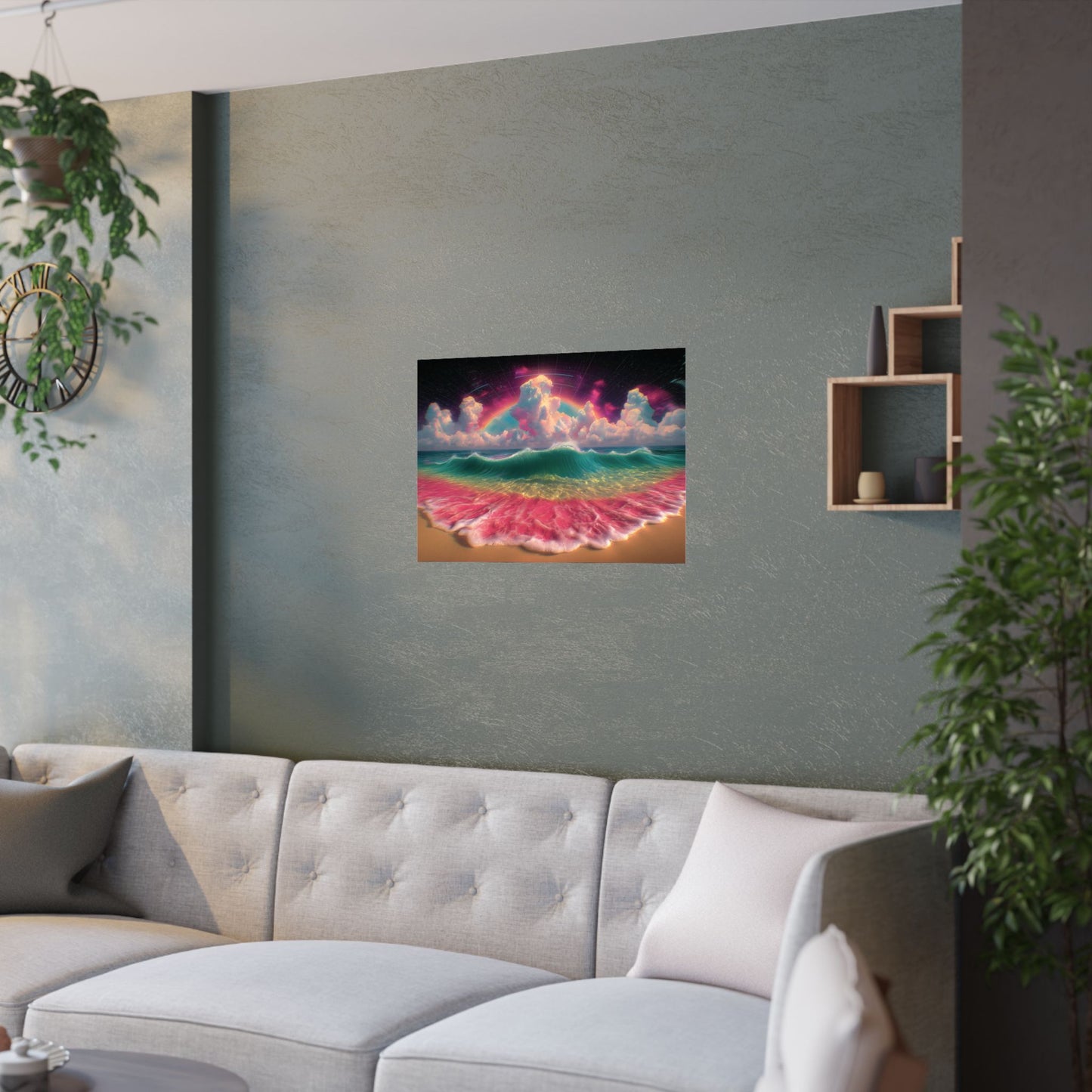 Psychedelic Wave - Beautiful Beach Scene - Poster