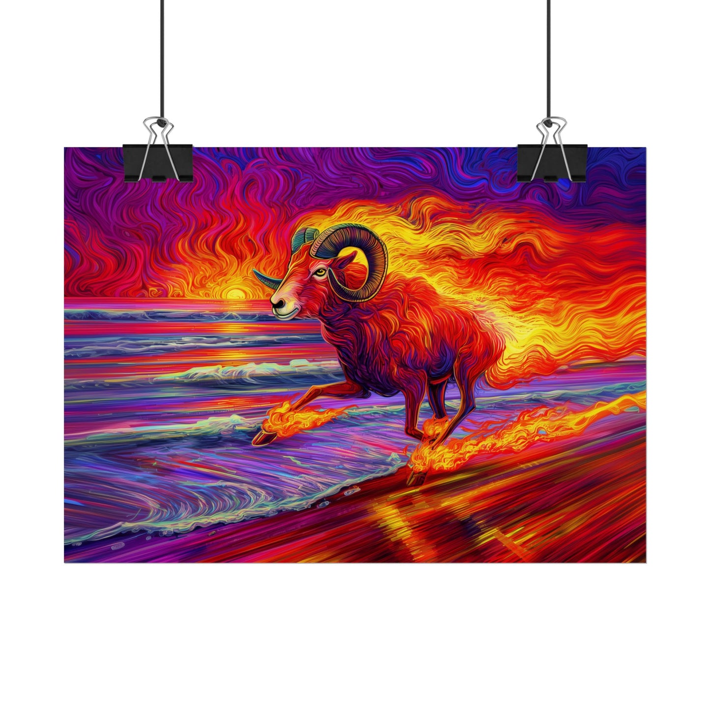 Fiery Ram - Aries - Poster Roll-Up Posters