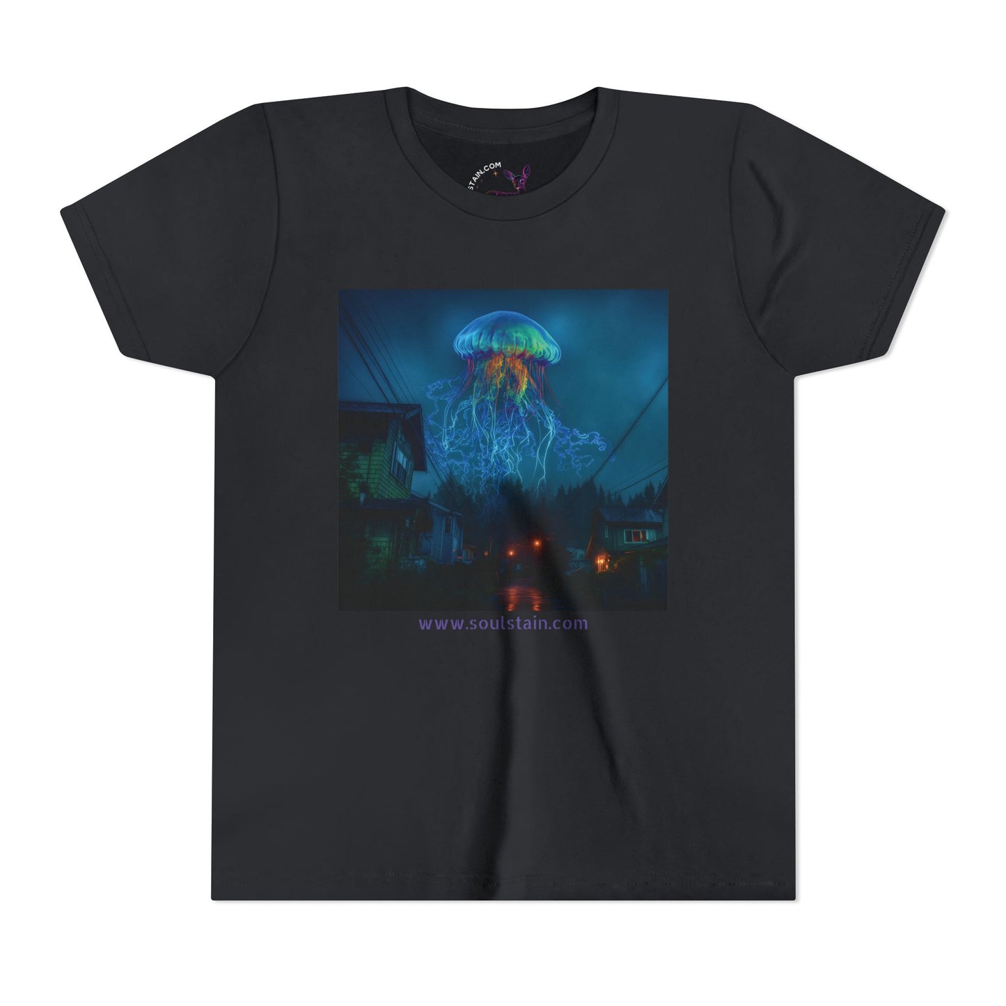 Giant Jellyfish Over Suburb Tee
