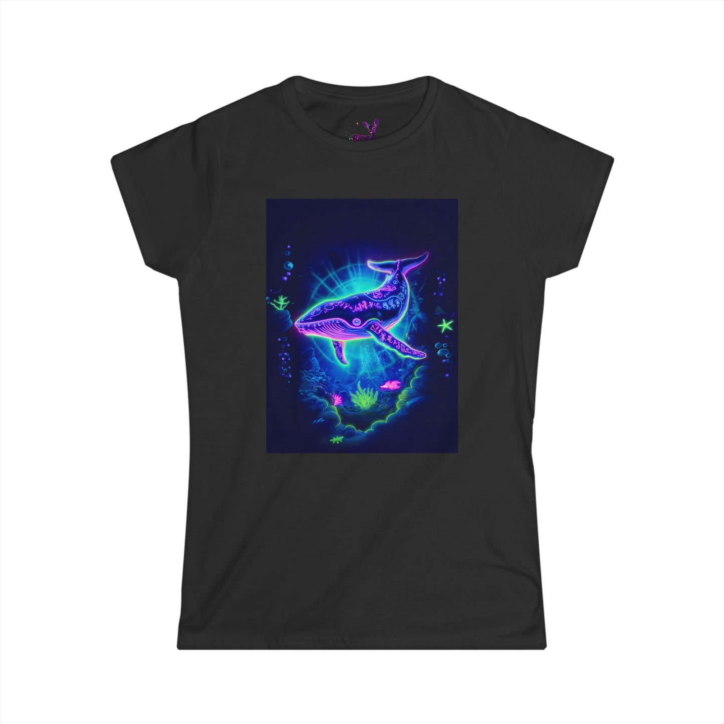 Glowing Whale Soft Style Women's Tee