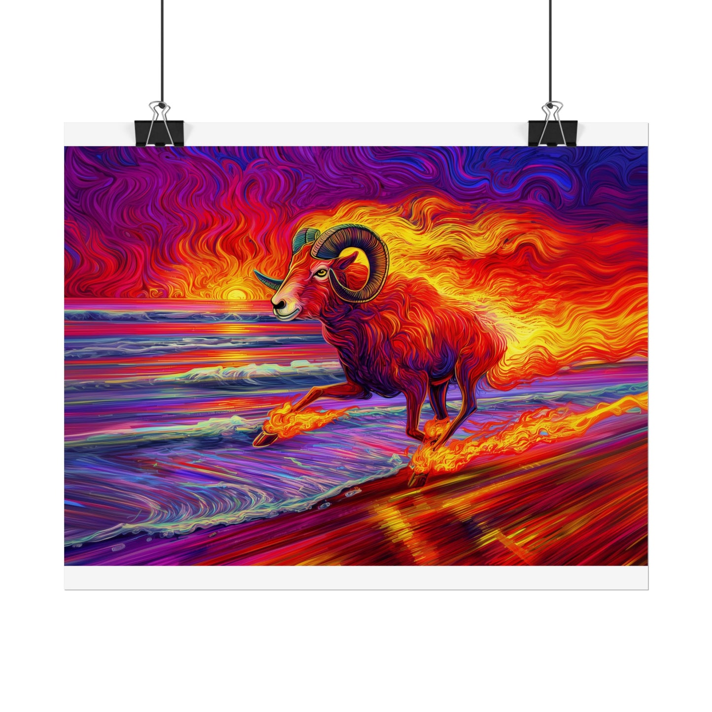Fiery Ram - Aries - Poster Roll-Up Posters