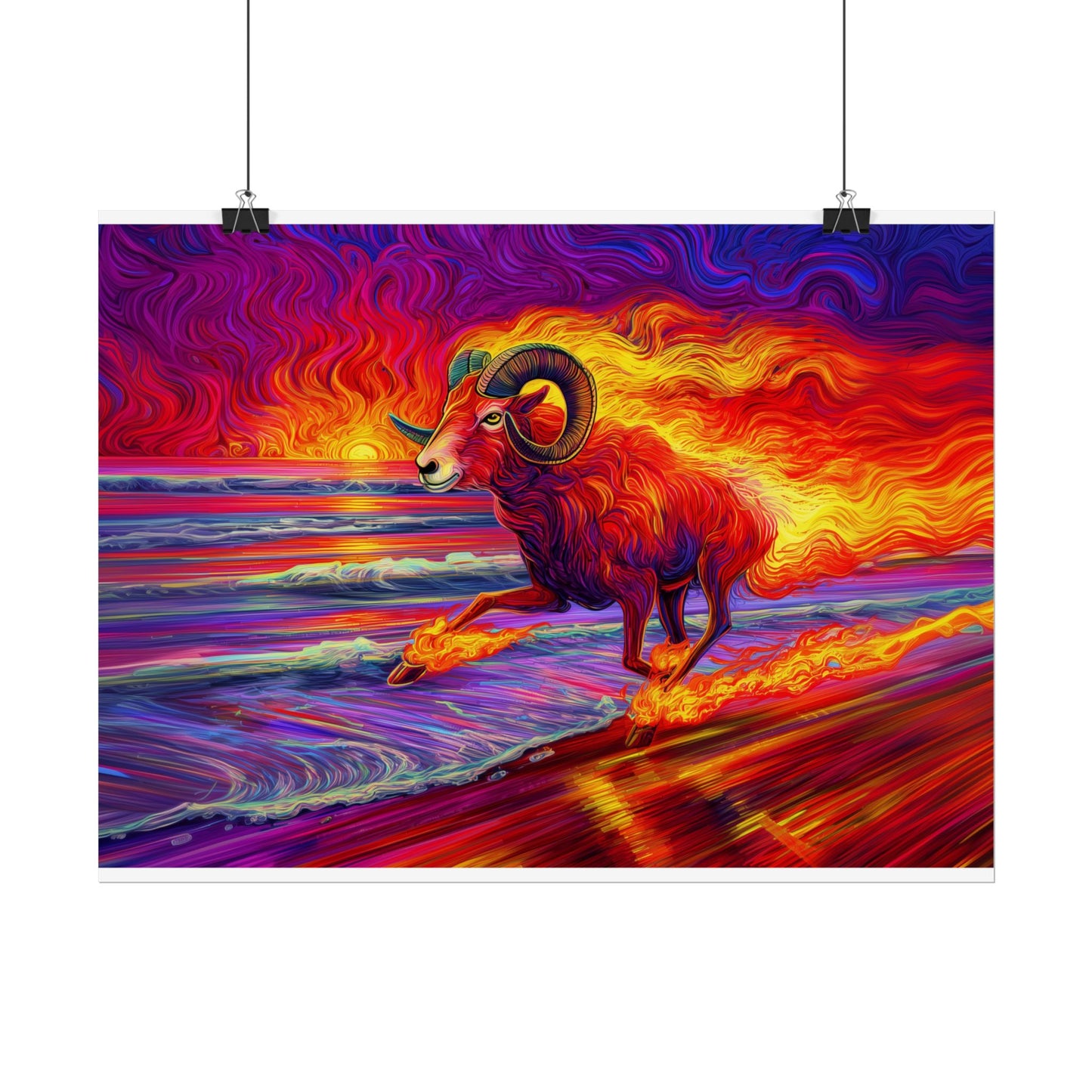 Fiery Ram - Aries - Poster Roll-Up Posters