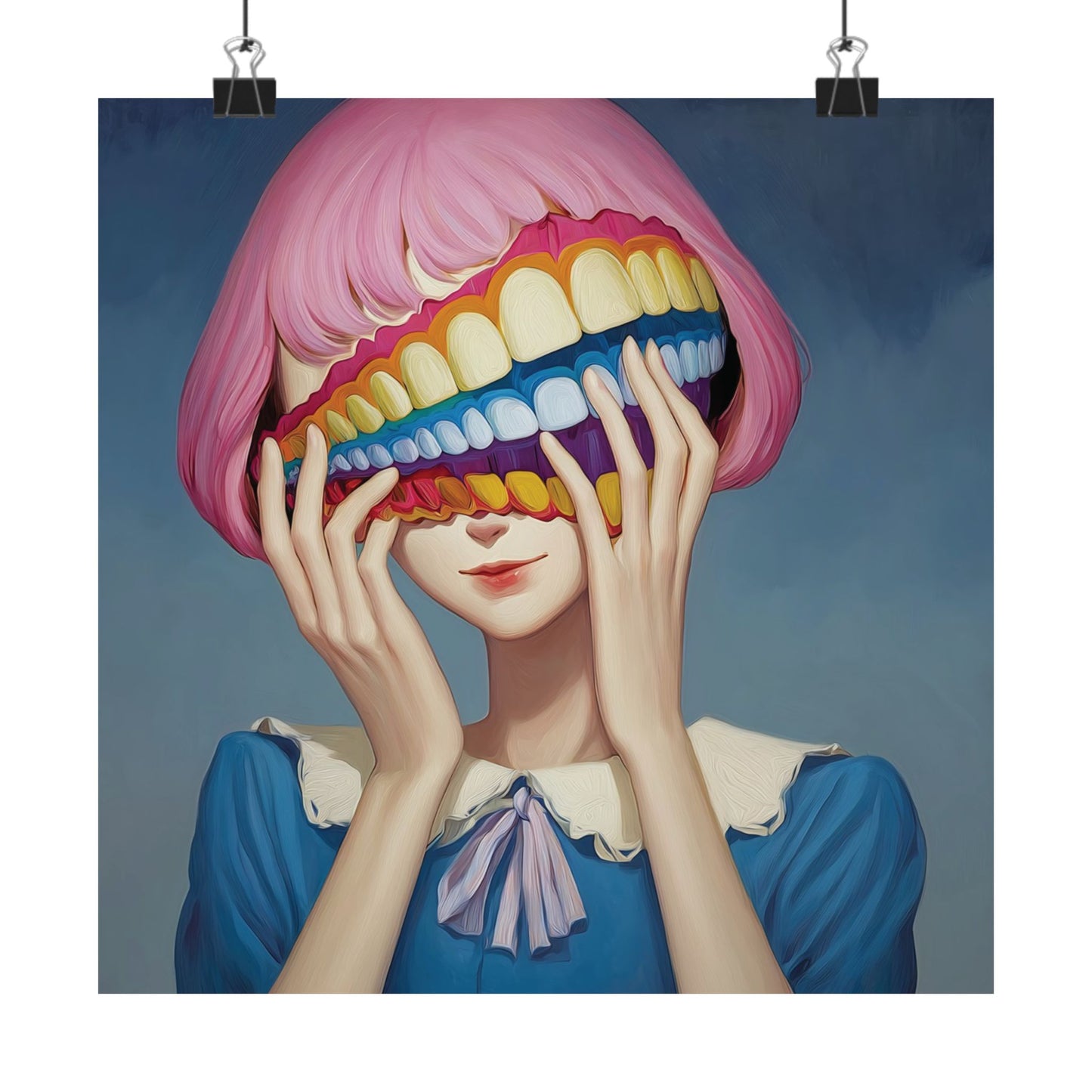 Fake It Till You Make It - Hidden Emotion Surrealism Poster