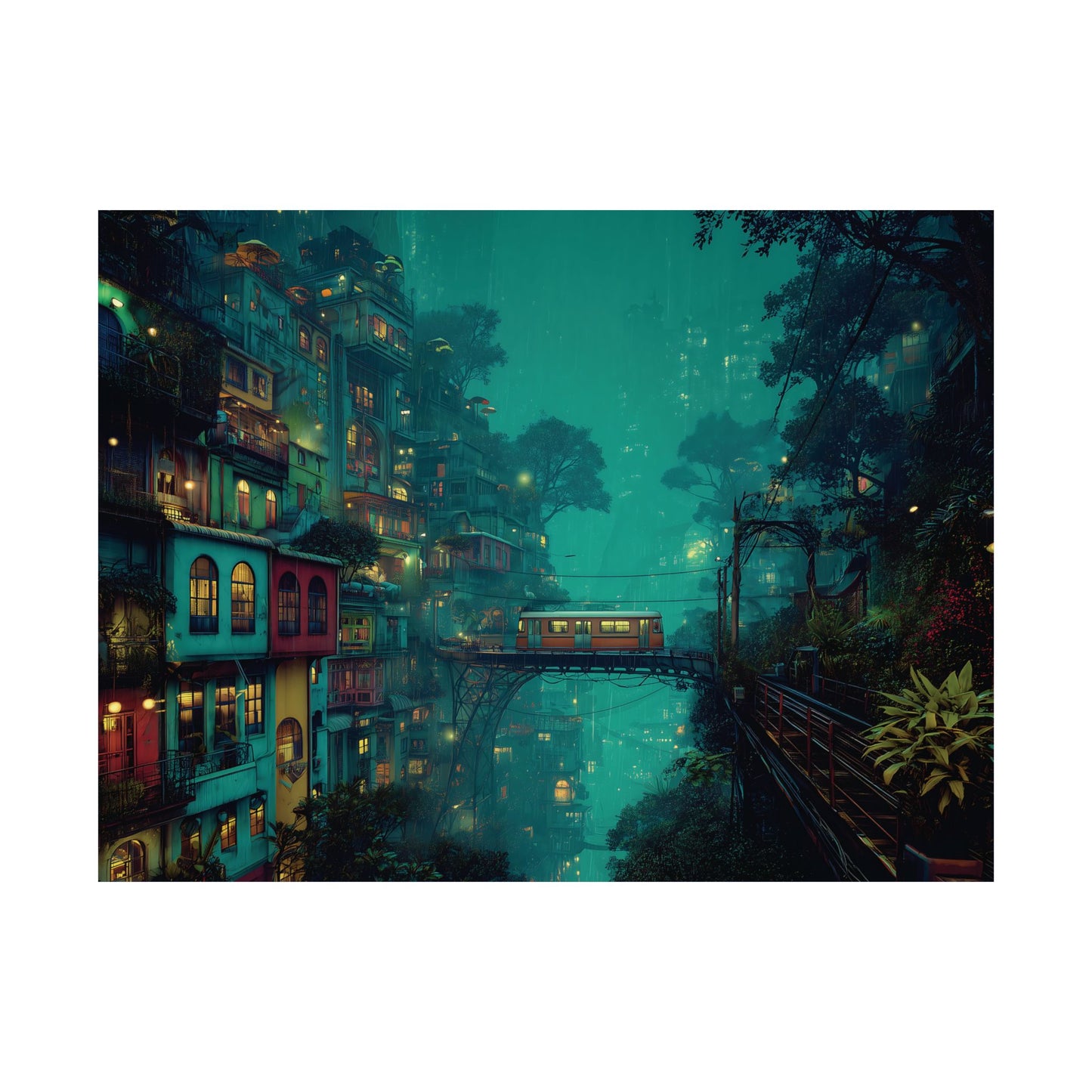 Surreal Cityscape - Get Lost In Art - Poster