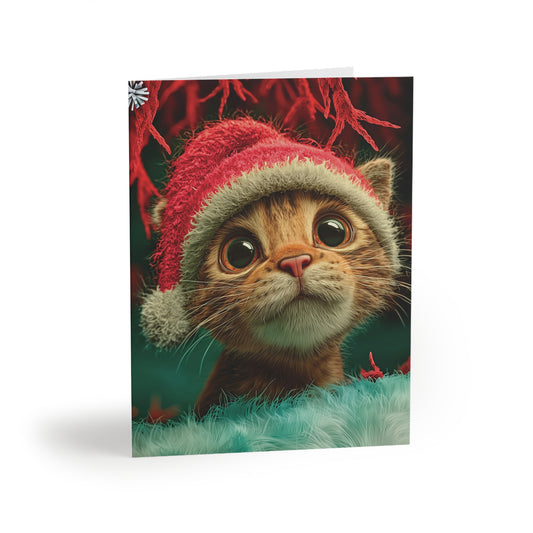Christmas Card – Sweet Kitten Edition - Custom Text Options