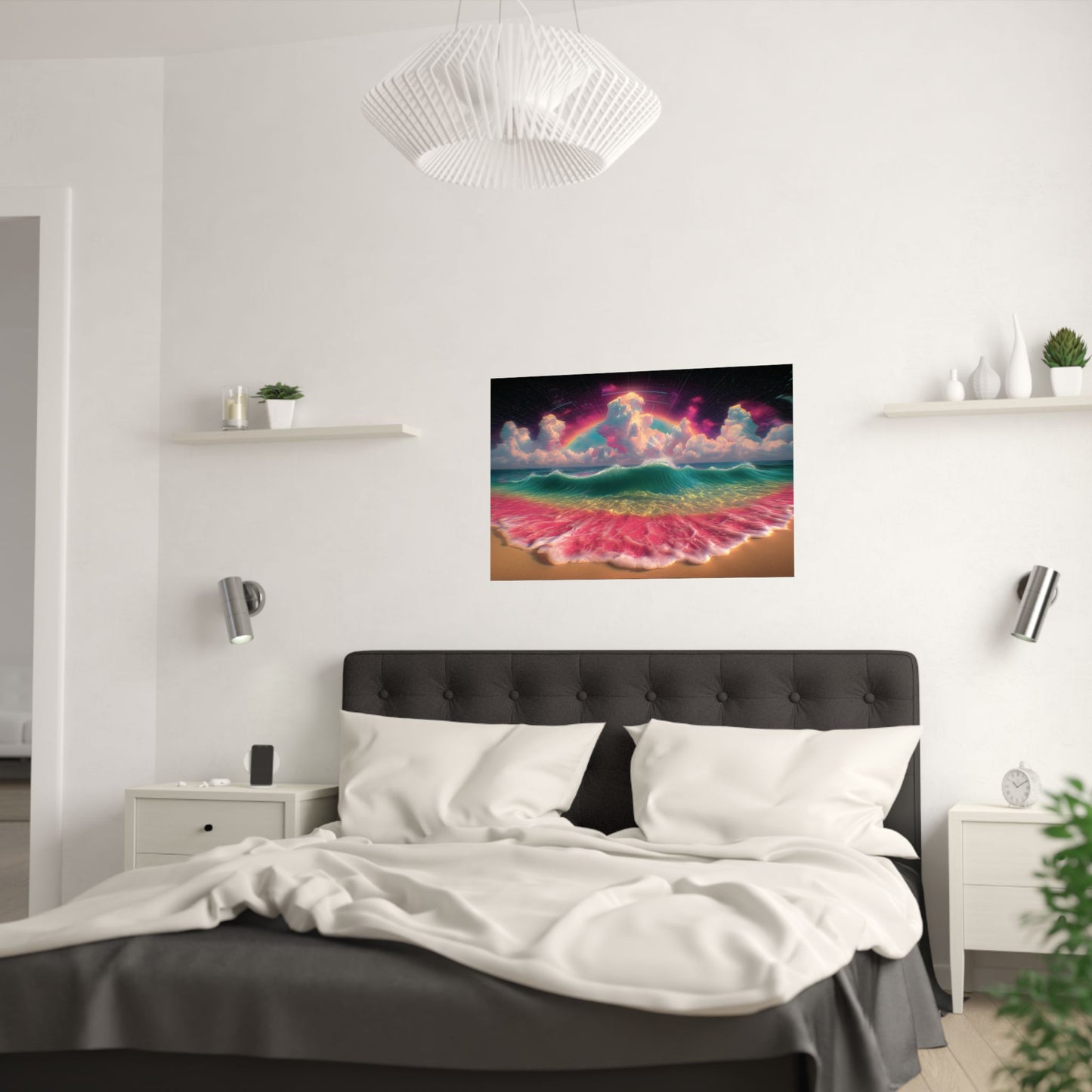 Psychedelic Wave - Beautiful Beach Scene - Poster