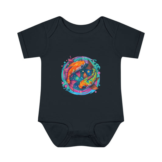 Zodiac Pisces Baby Bodysuit – Celestial Gift for Tiny Fish Souls - Water Sign Baby