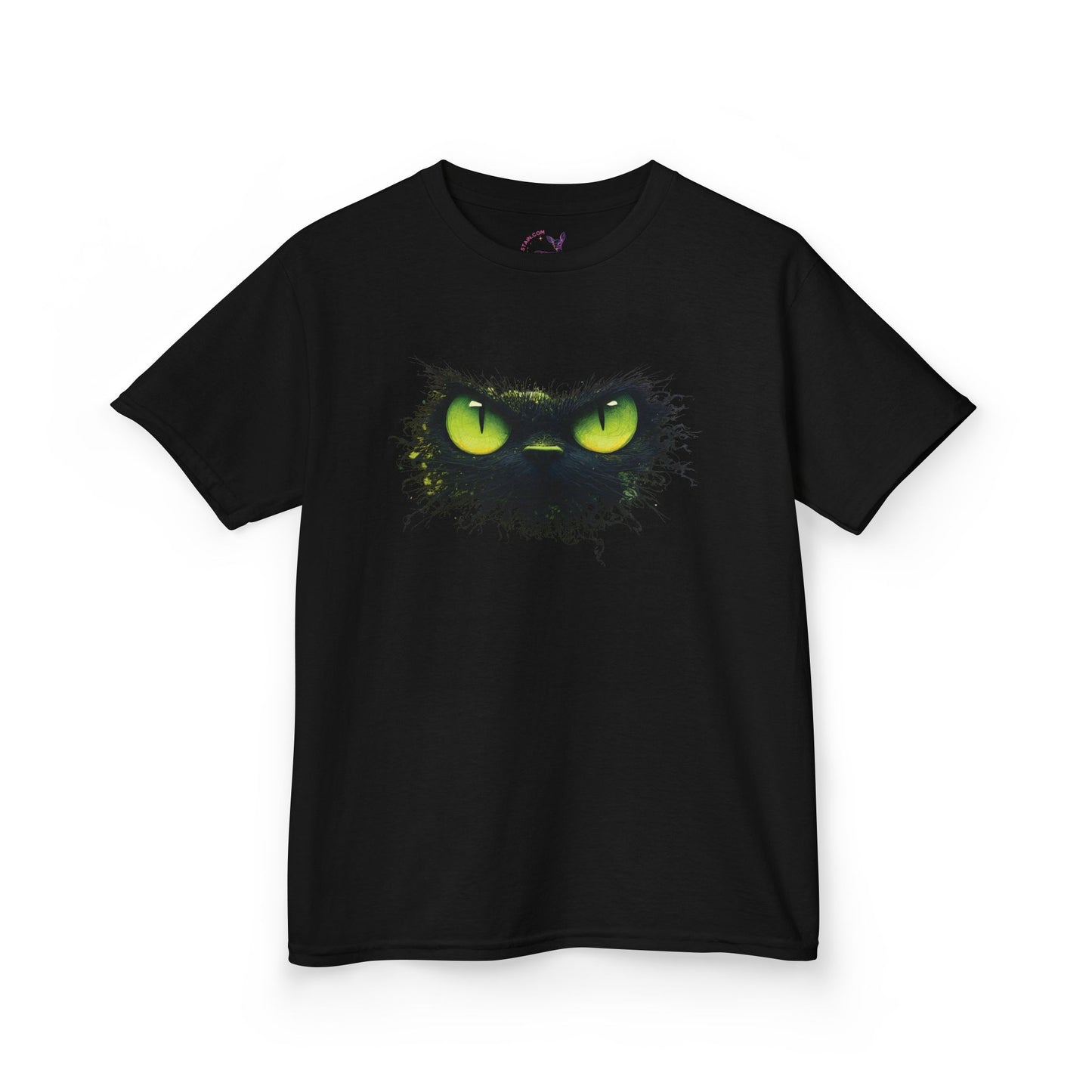 Angry Cat Face and Tail T-Shirt – Fun Kids Graphic Tee