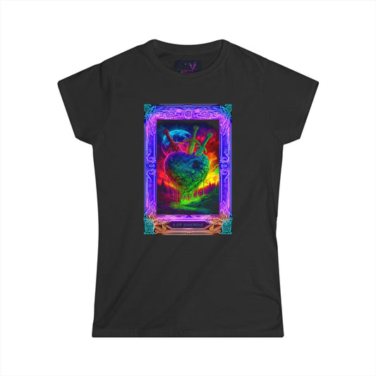 3 of Swords Tarot - Softstyle Women's Tee