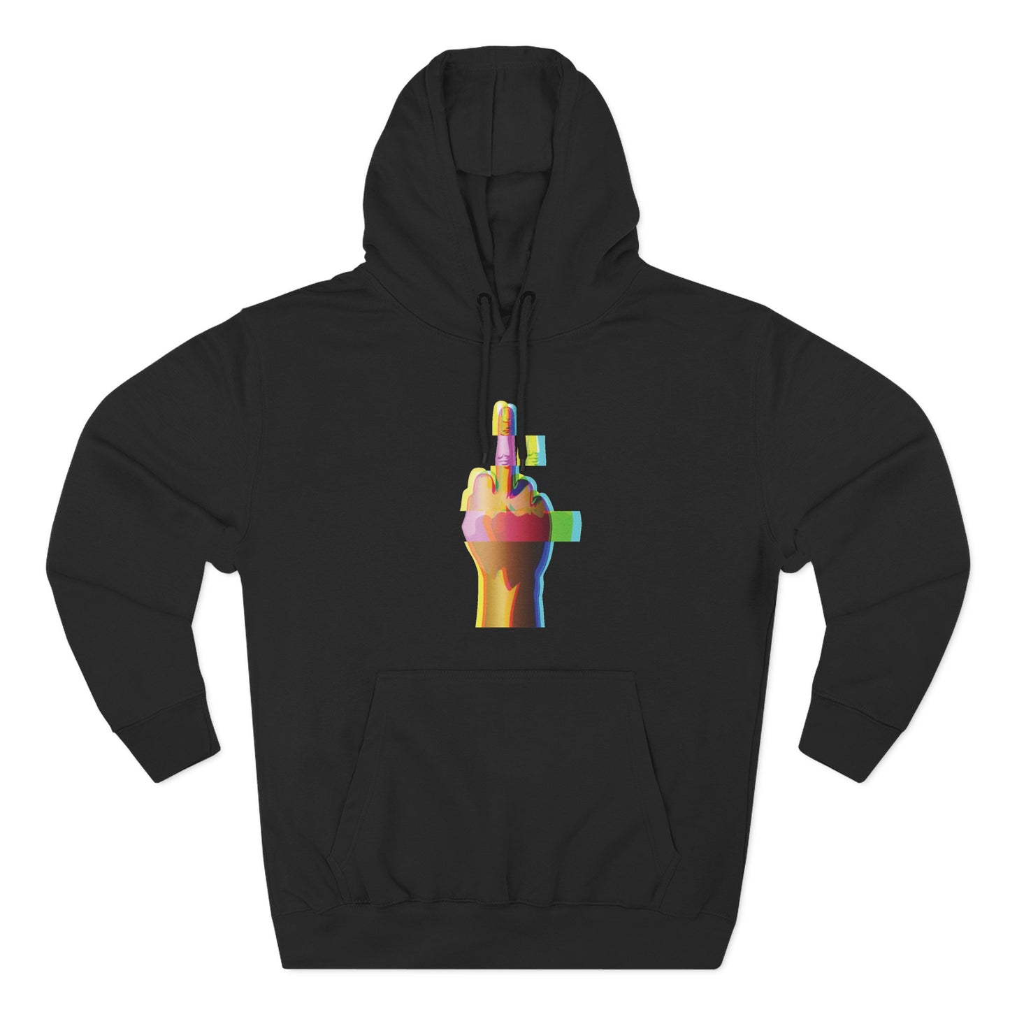 Glitching Finger – Defiant Energy Hoodie