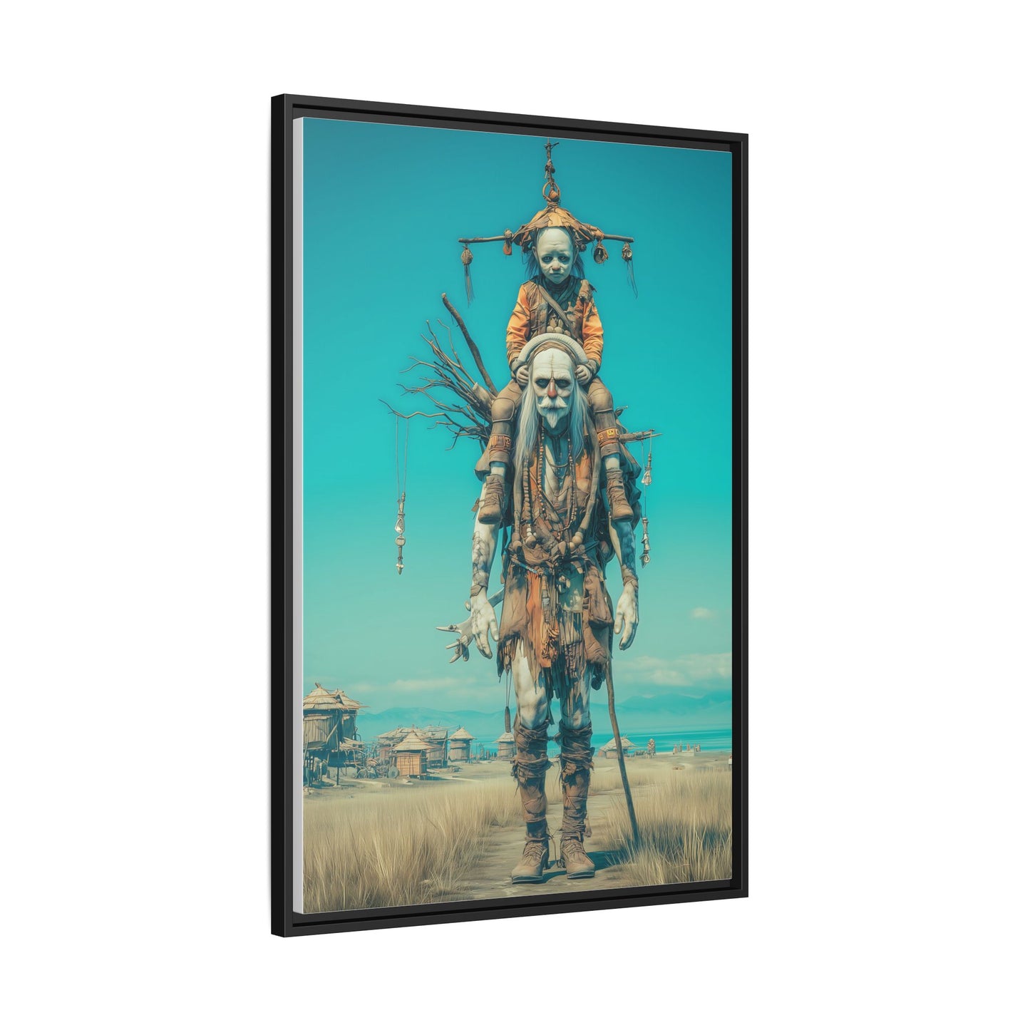 Wanderer Beyond Worlds Art Print – Melancholic Surreal Landscape
