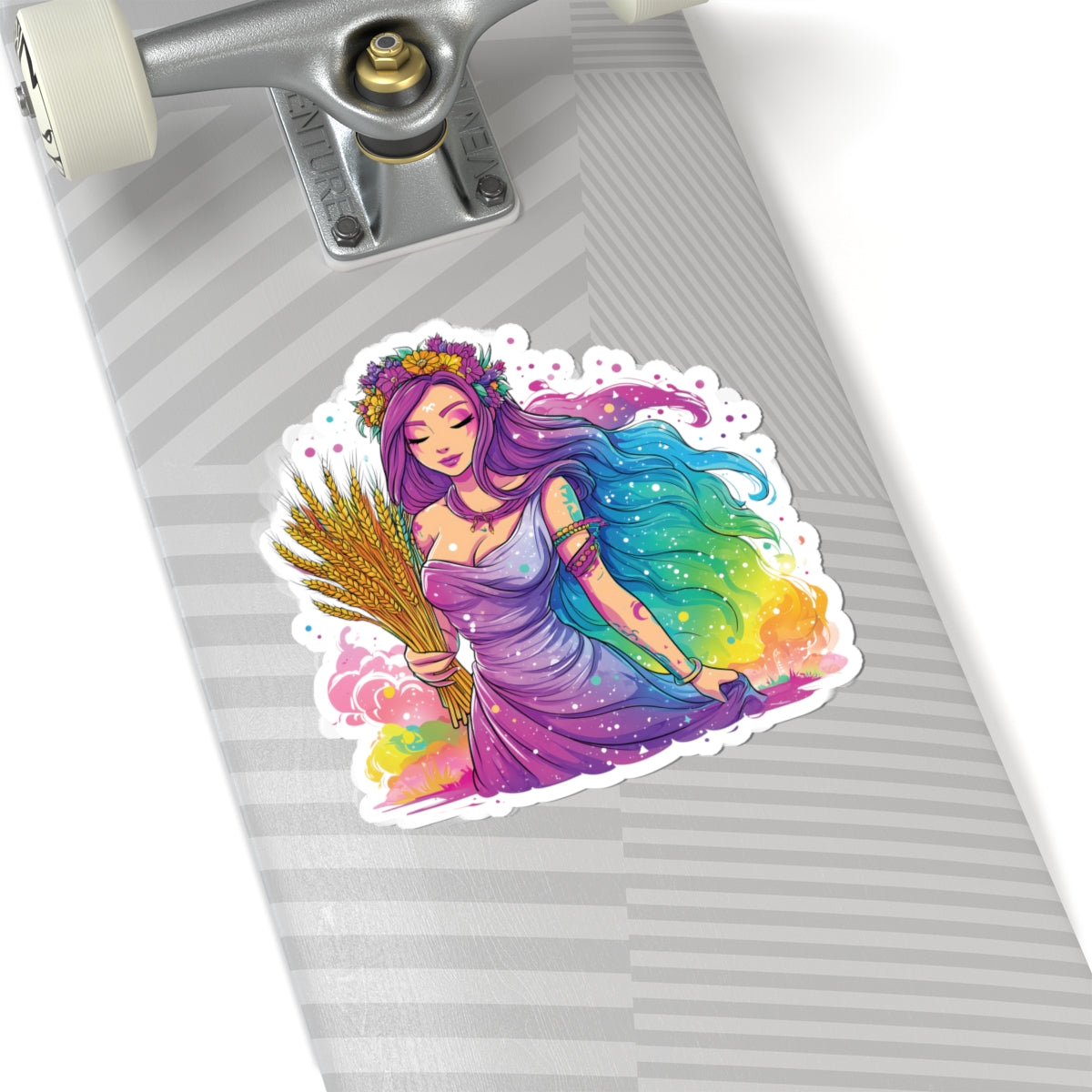 Virgo Maiden Babe with Wheat - Zodiac Stickers