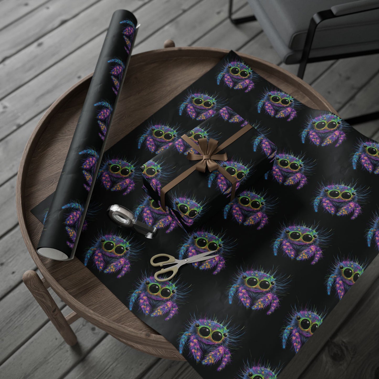 Jumping Spider Wrapping Paper Roll