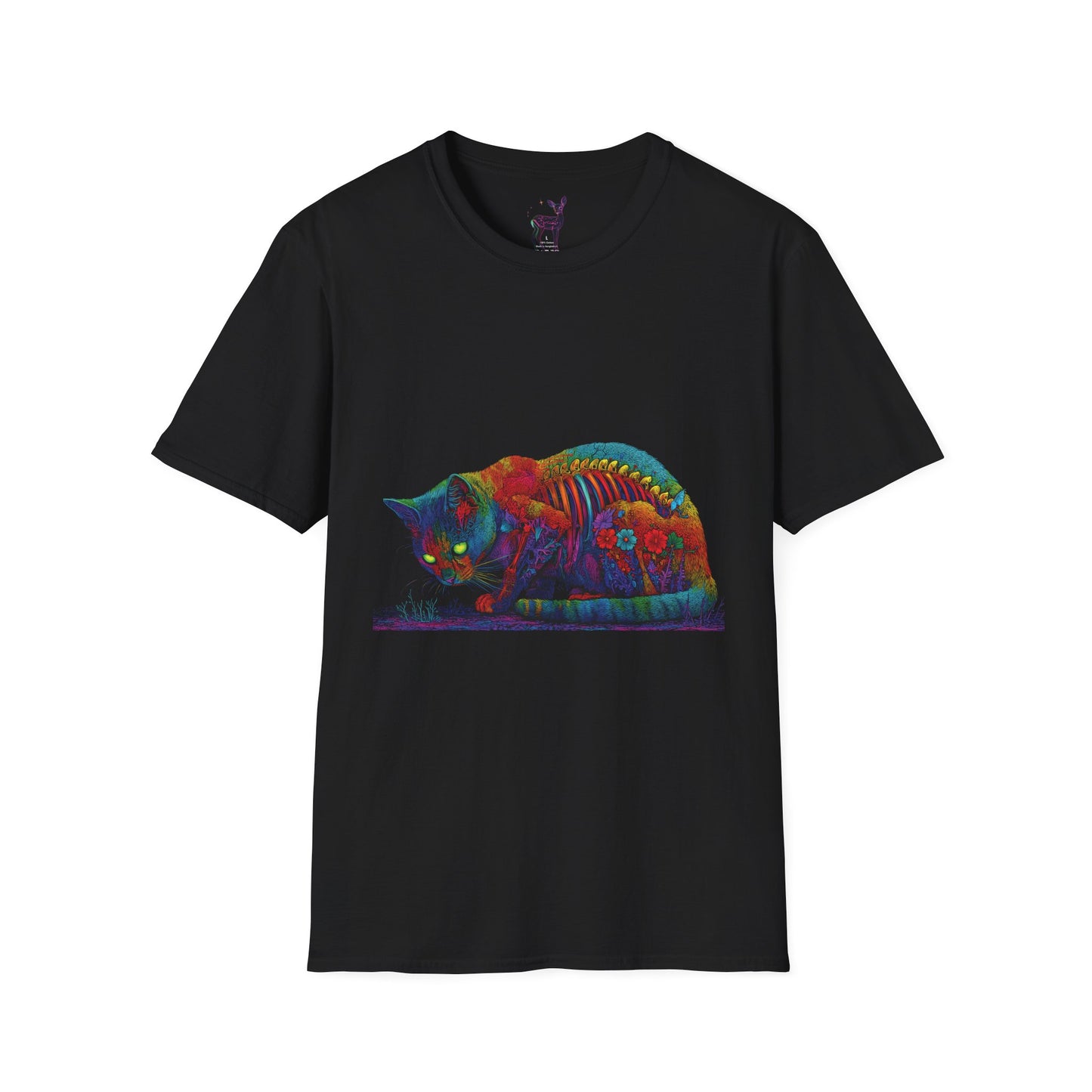 Glowing Skeletal Cat - Unisex Tee