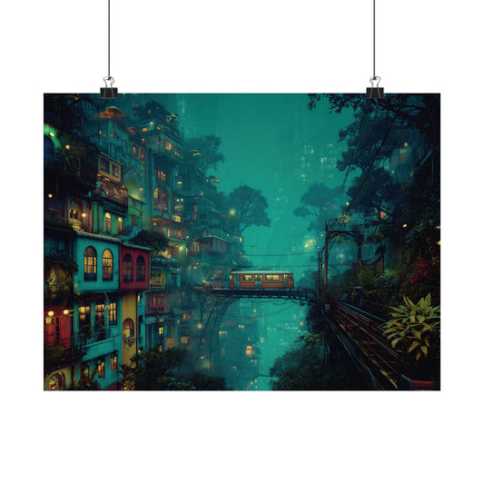 Surreal Cityscape - Get Lost In Art - Poster
