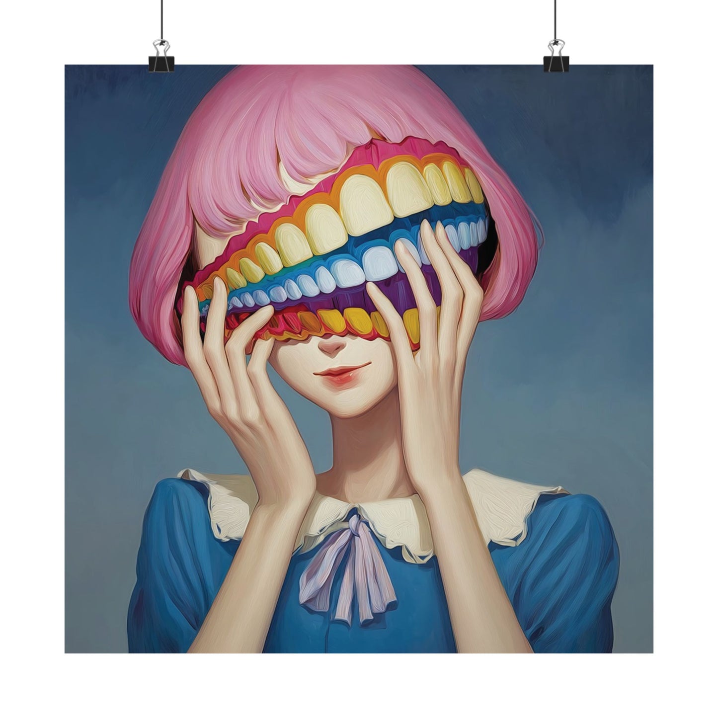 Fake It Till You Make It - Hidden Emotion Surrealism Poster