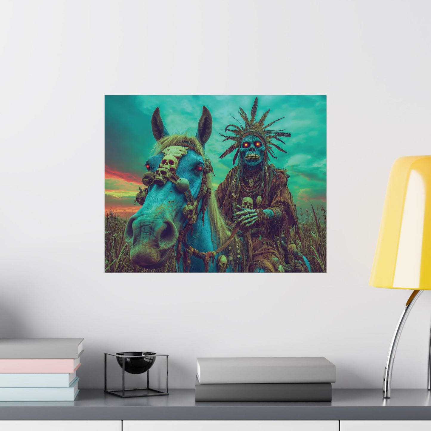 Bone-Rider of Sandveil – The Shaman and the Blue Horse – Poster