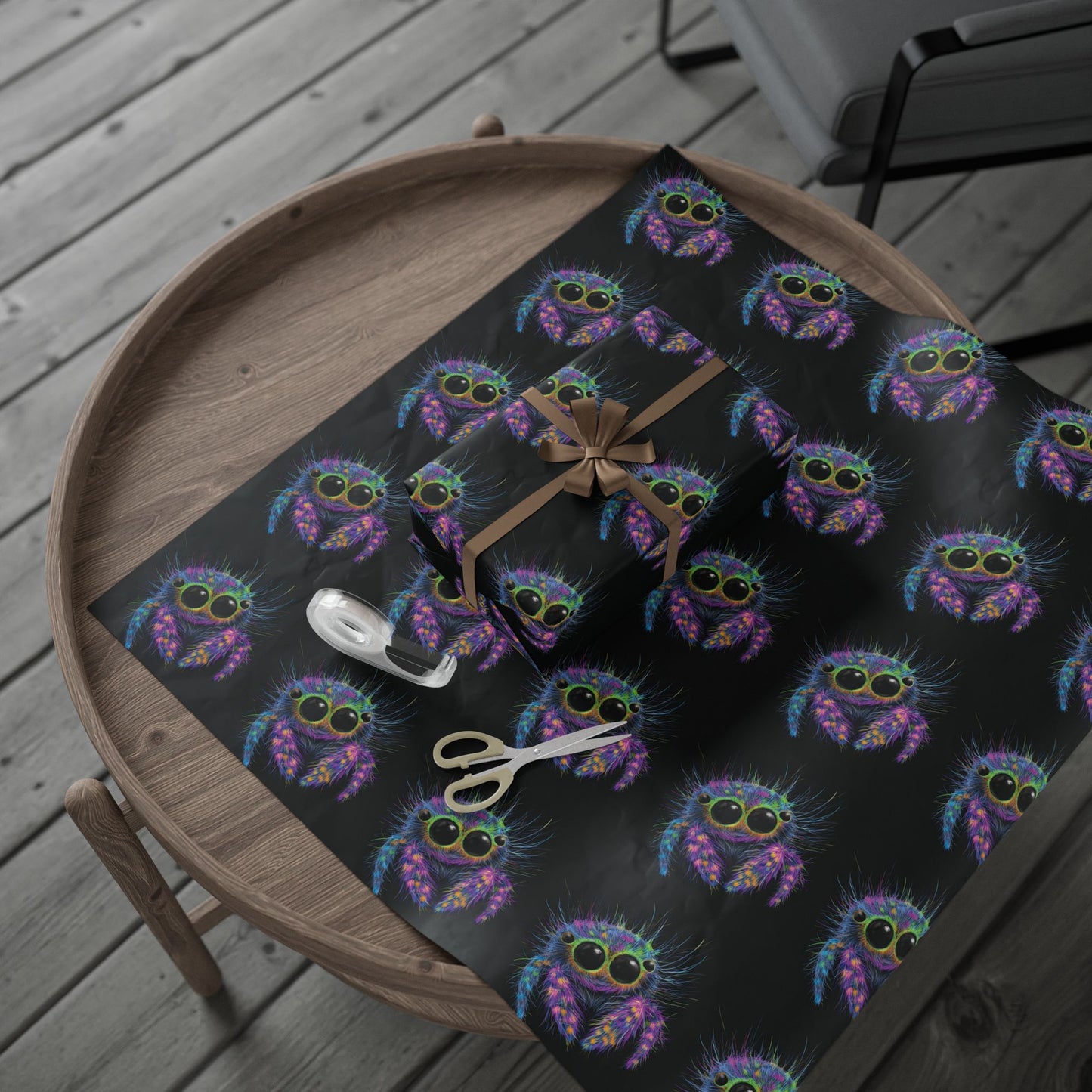 Jumping Spider Wrapping Paper Roll