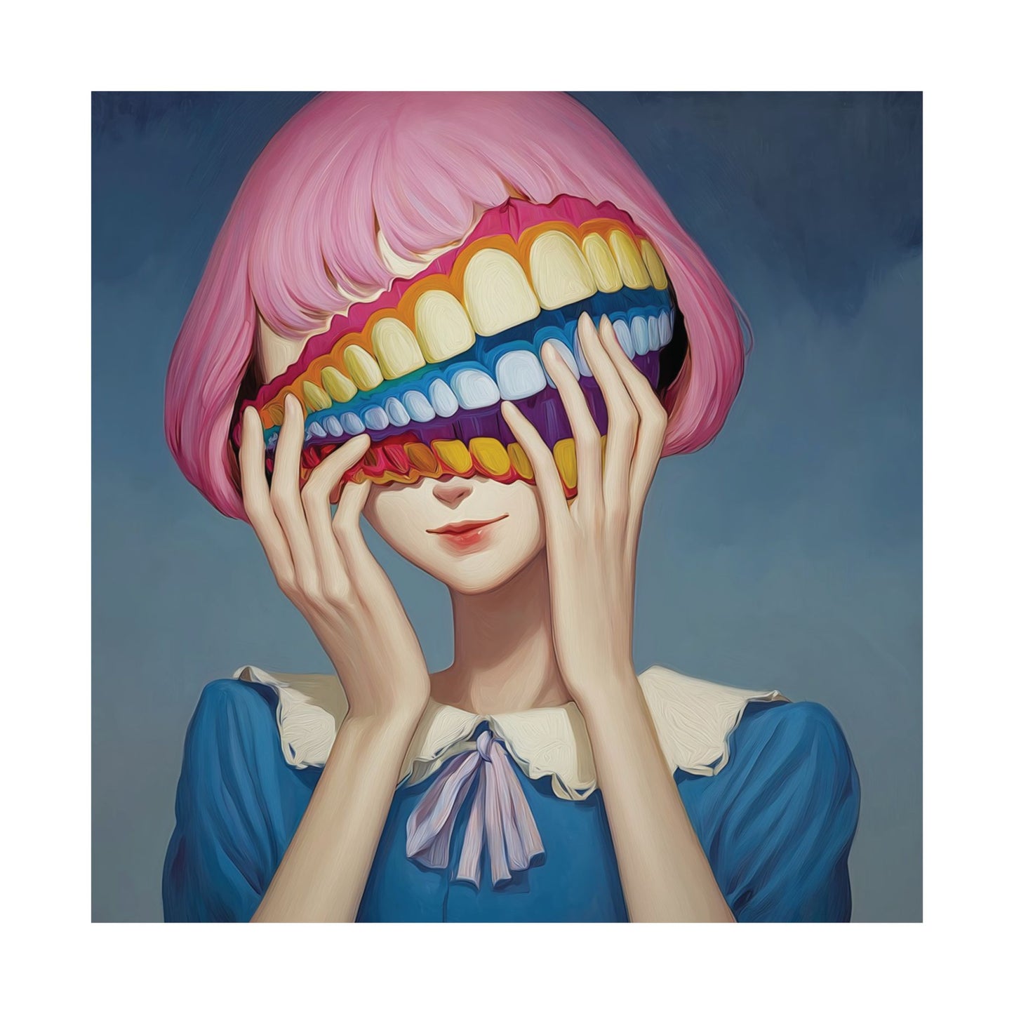 Fake It Till You Make It - Hidden Emotion Surrealism Poster