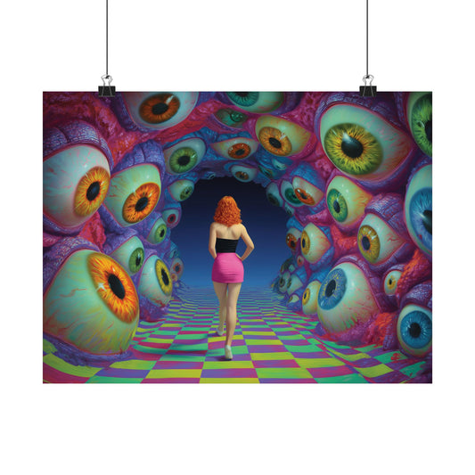 Psychedelic Eye Art Posters, Unique Wall Decor, Colorful Home Decor, Gift for Art Lovers, Surrealist Wall Art