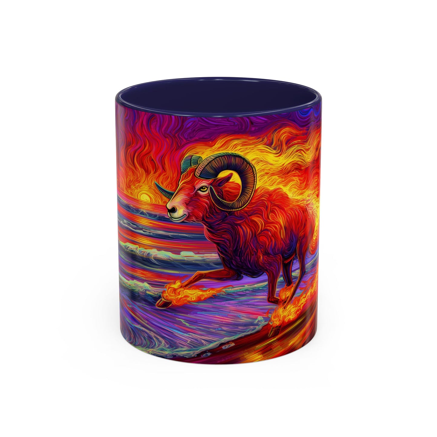 Fiery Ram Coffee Mug -- Aries, Fire Element Decor
