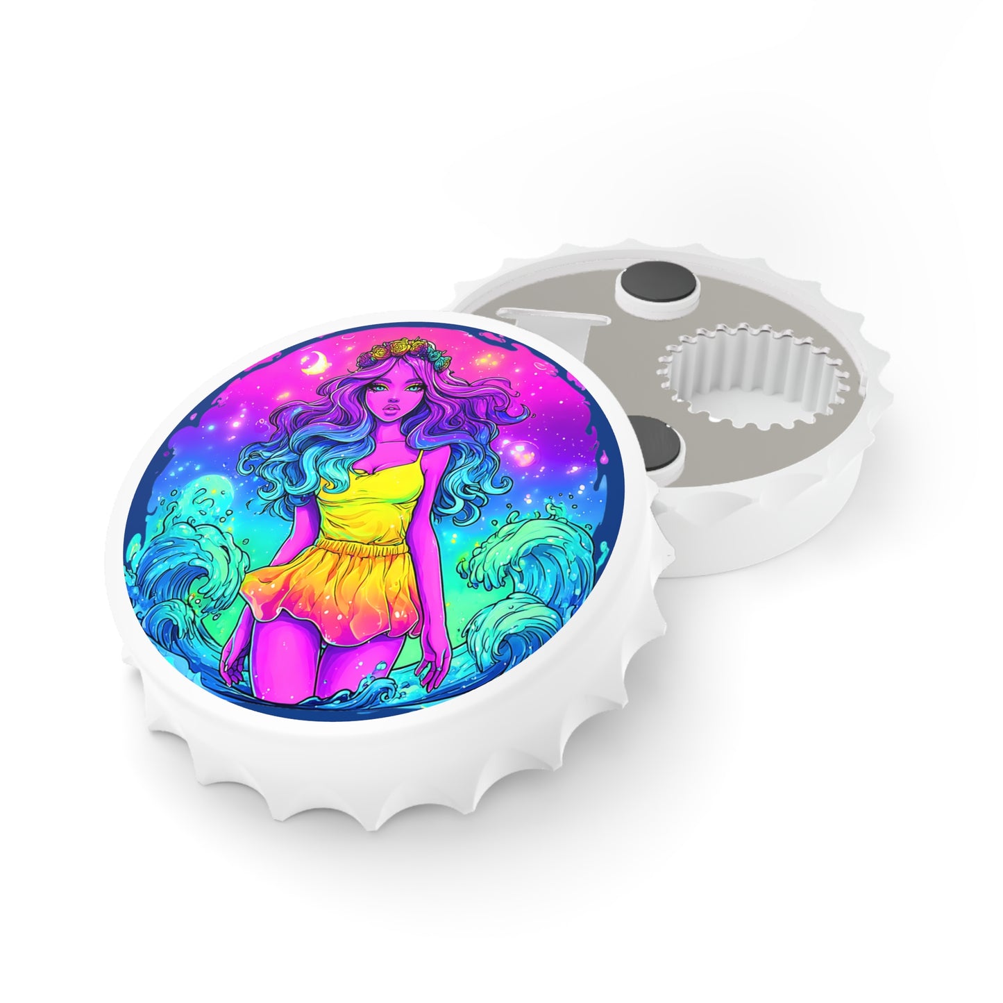 Aquarius Bottle Opener – Colorful Water Bearer Zodiac Design