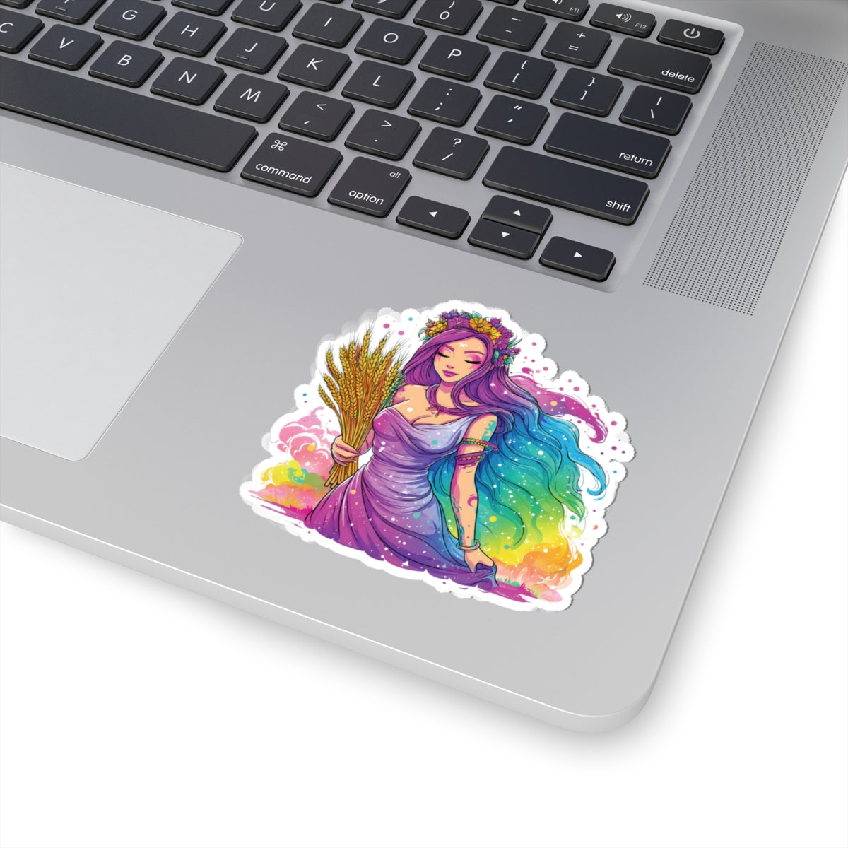 Virgo Maiden Babe with Wheat - Zodiac Stickers