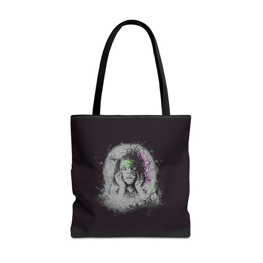 Creepy Vintage Vibes AOP Tote Bag