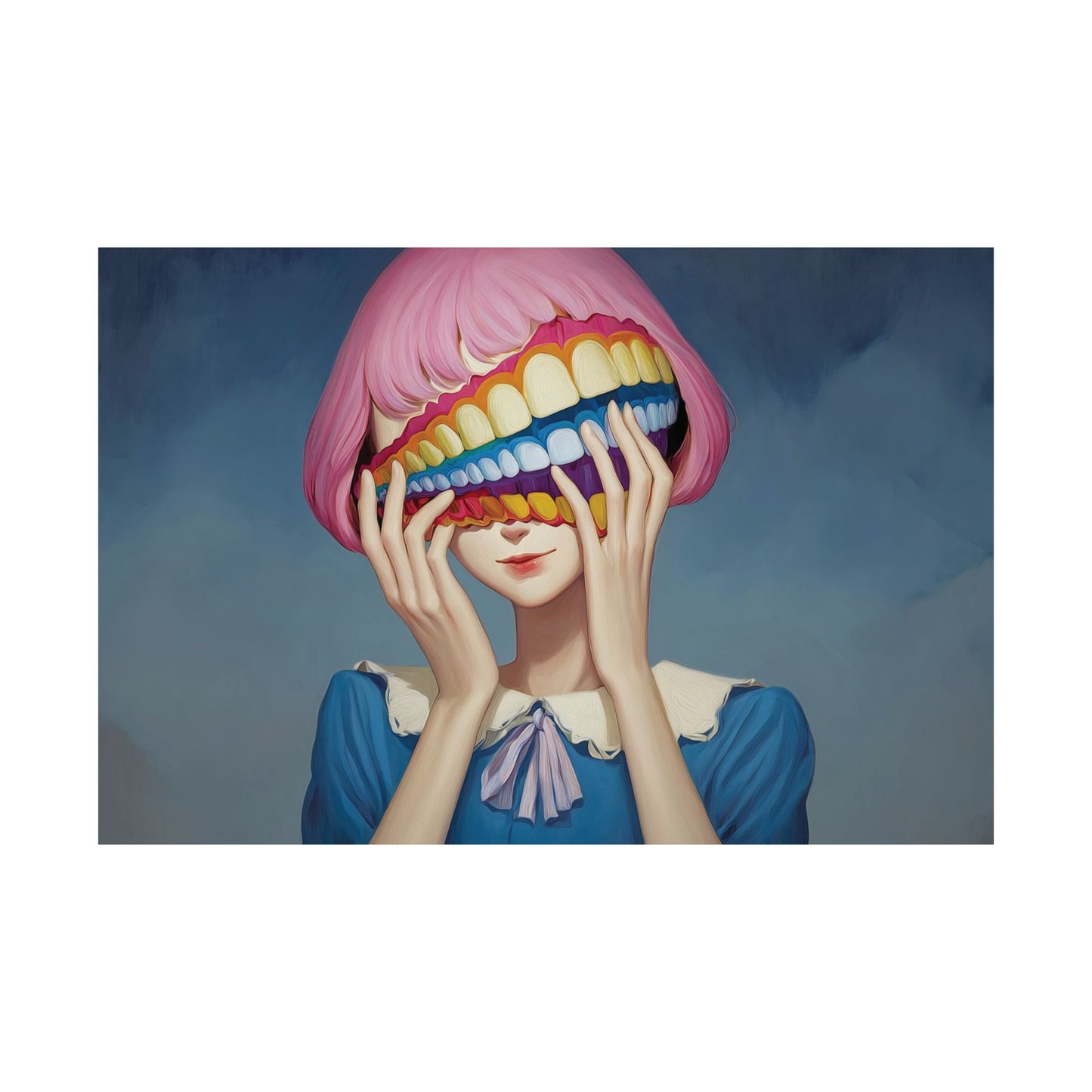 Fake It Till You Make It - Hidden Emotion Surrealism Poster