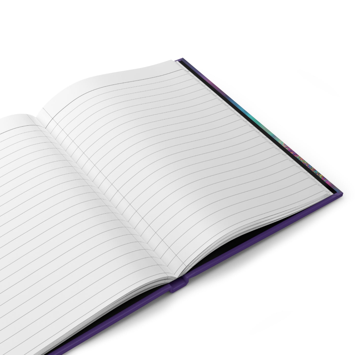 Adorable Puppy on the Beach Notebook – Magical Purple Tones, Blue Eyes, Cute Dog Journal