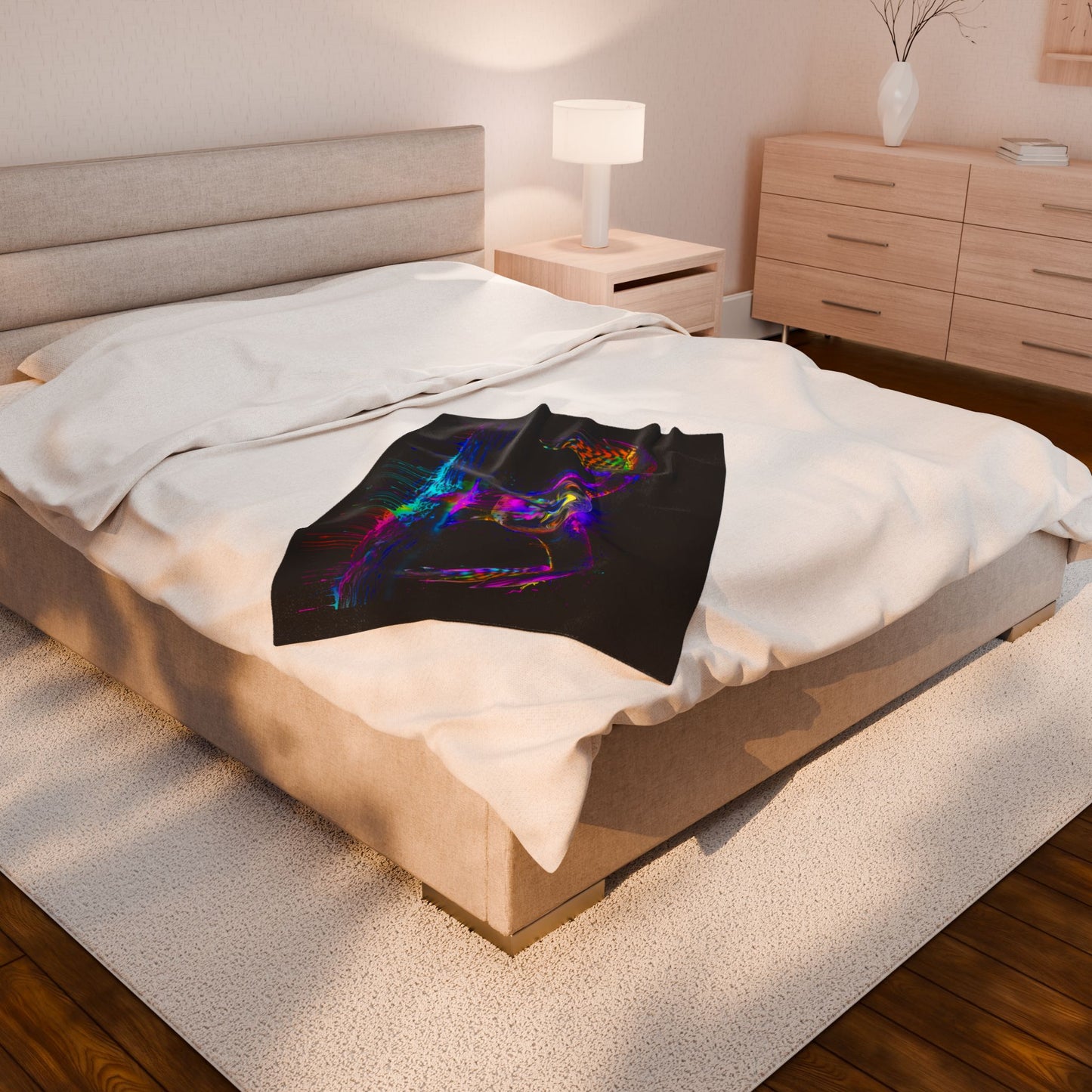 Trippy Drippy Hawk Plush Blanket