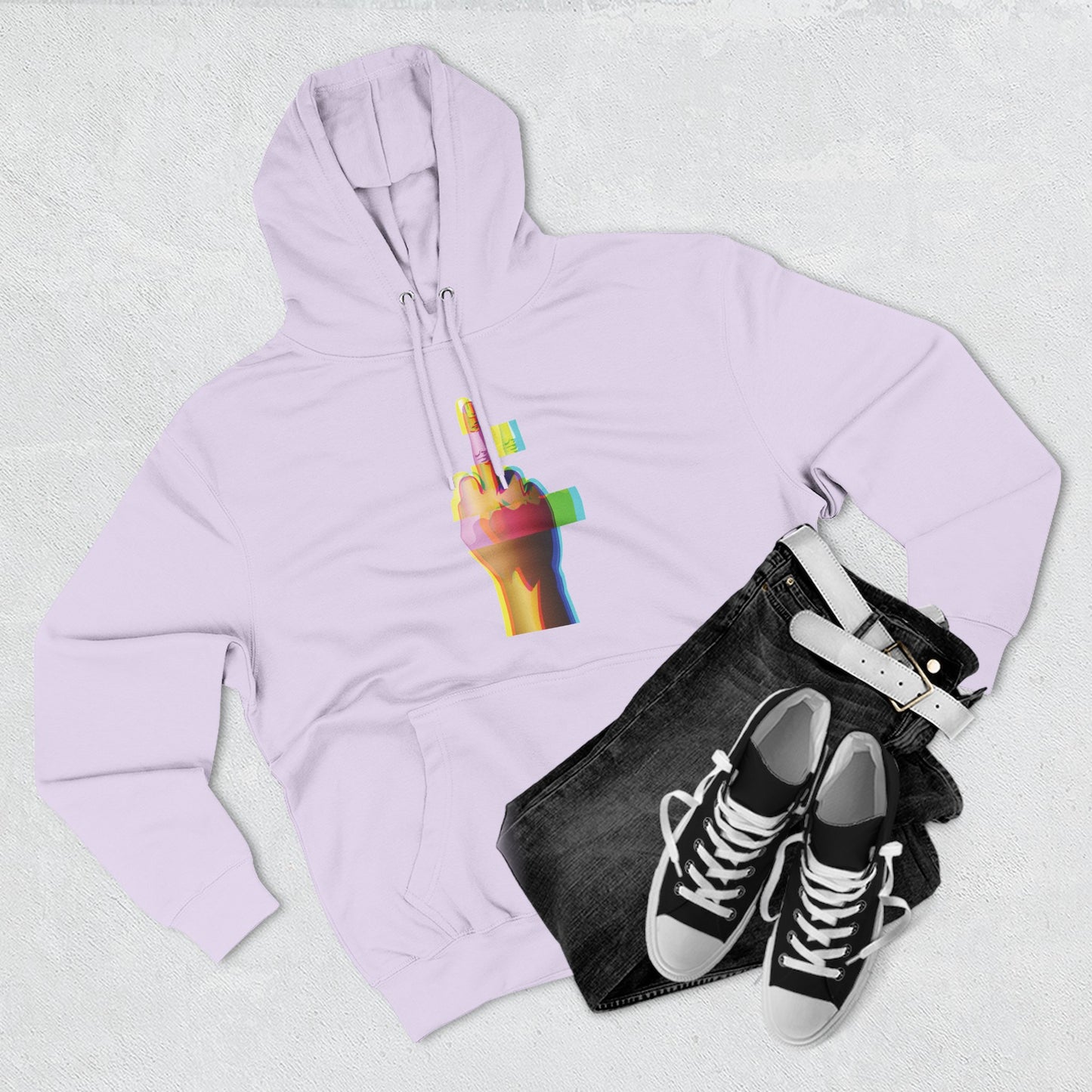 Glitching Finger – Defiant Energy Hoodie