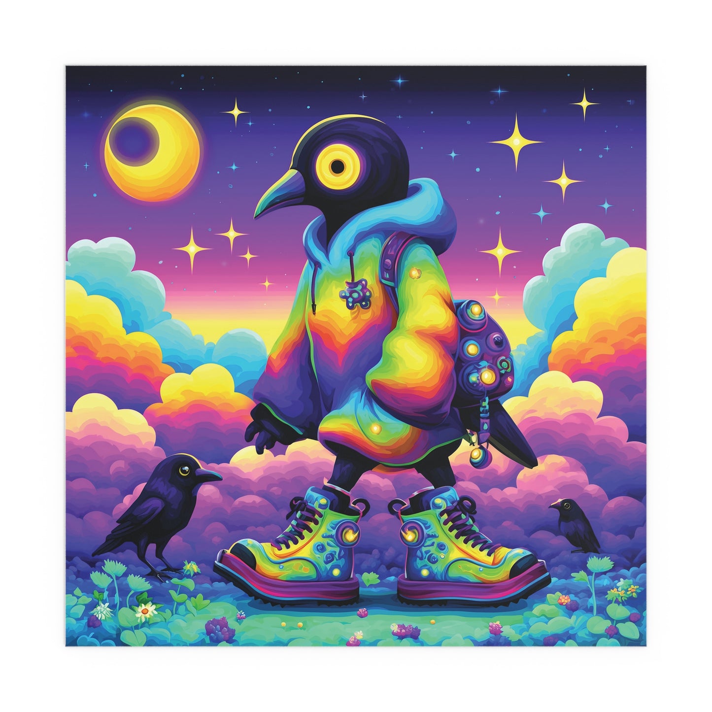The Skywalker Crow – Neon Dream Poster