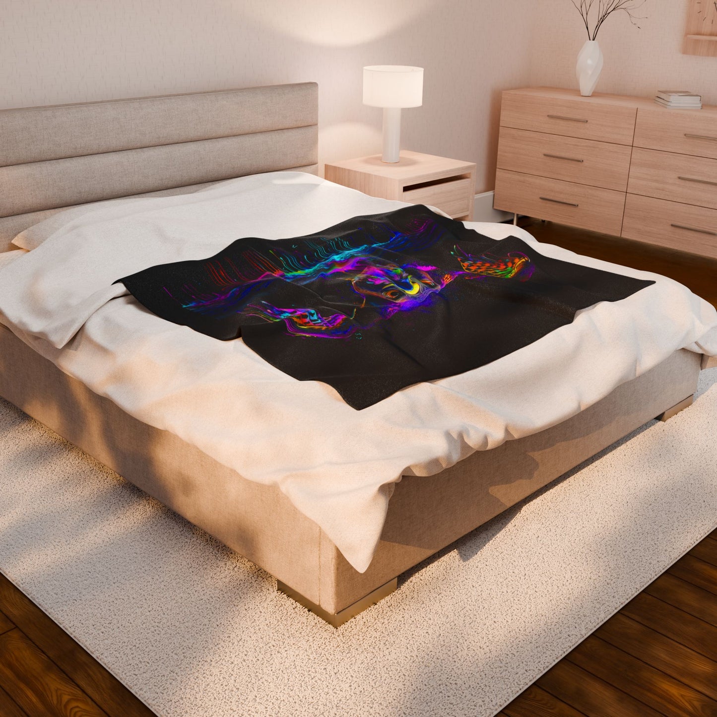Trippy Drippy Hawk Plush Blanket