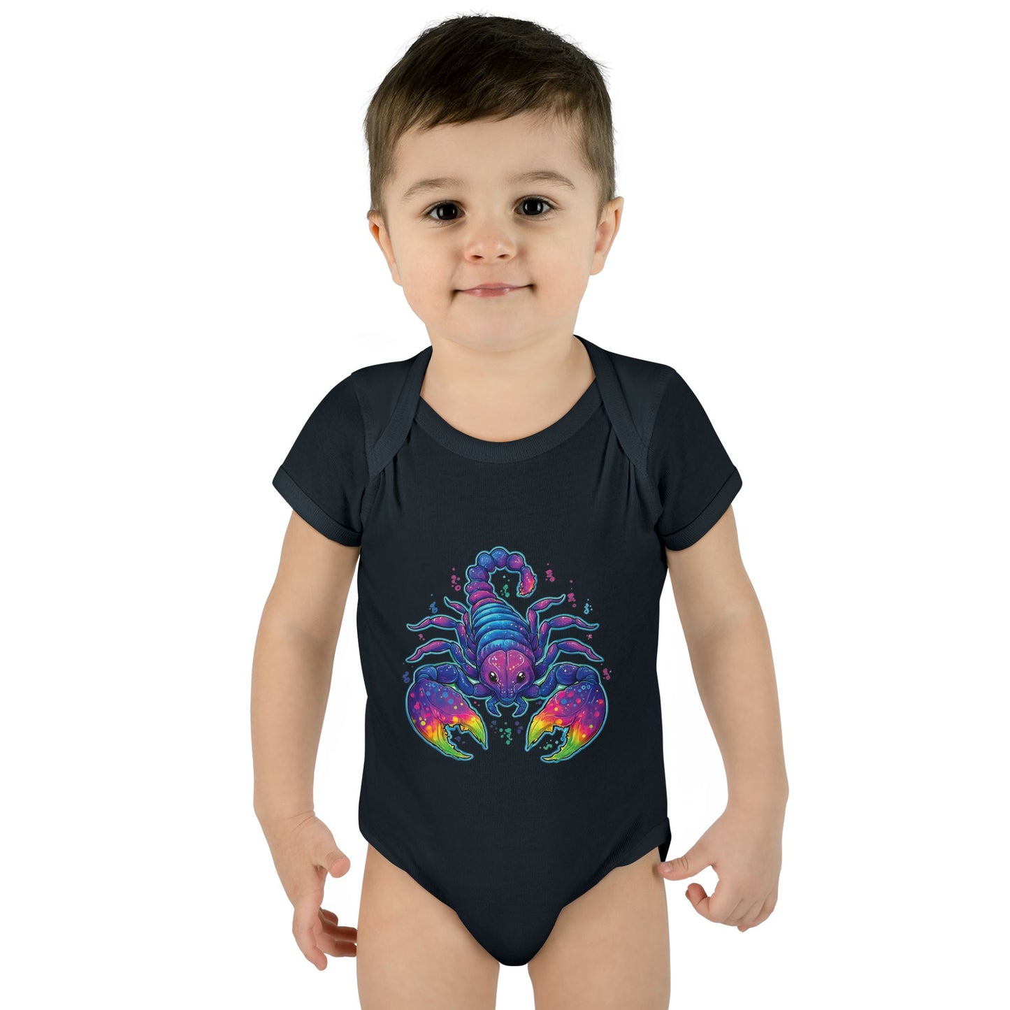 Colorful Scorpio Baby Bodysuit – Zodiac Infant Outfit