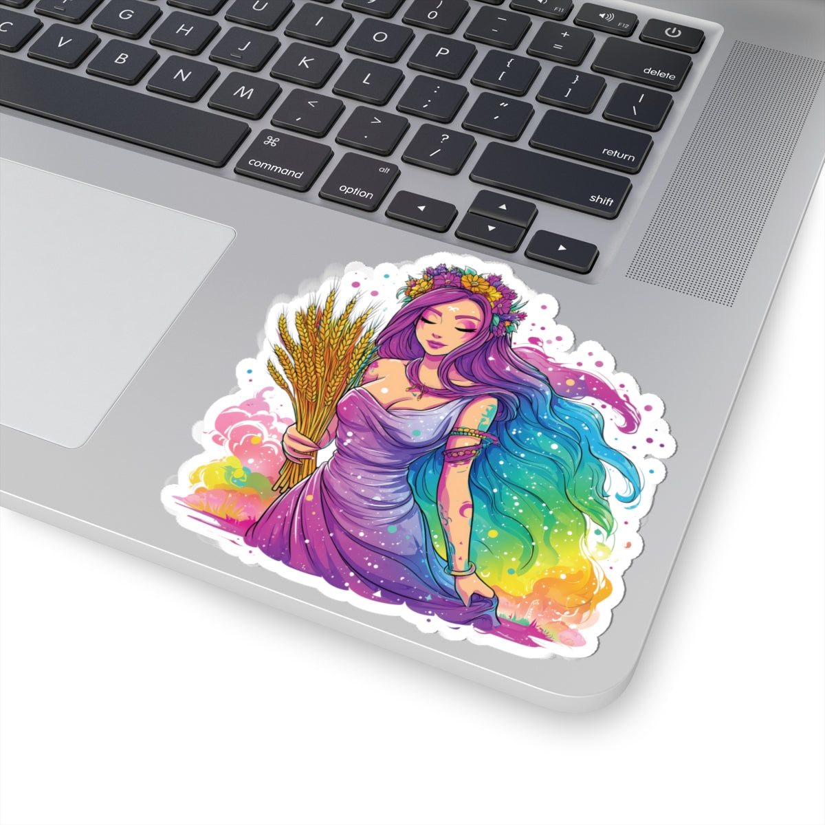 Virgo Maiden Babe with Wheat - Zodiac Stickers