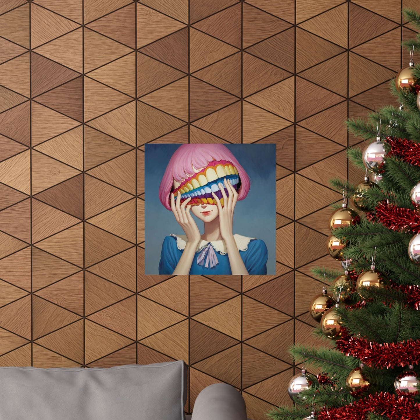 Fake It Till You Make It - Hidden Emotion Surrealism Poster