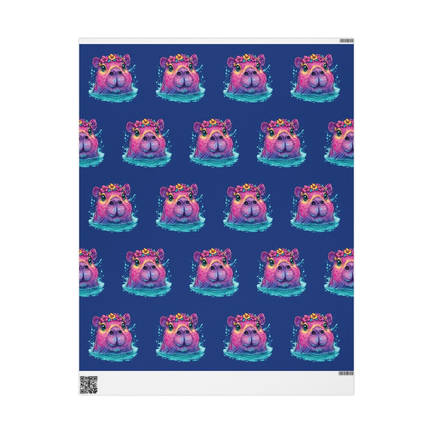 Adorable Capybara Wrapping Paper Roll