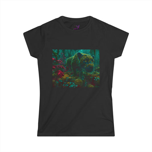 Shadowfen – Panther of the Lichen Verse - Women's Soft Style Tee