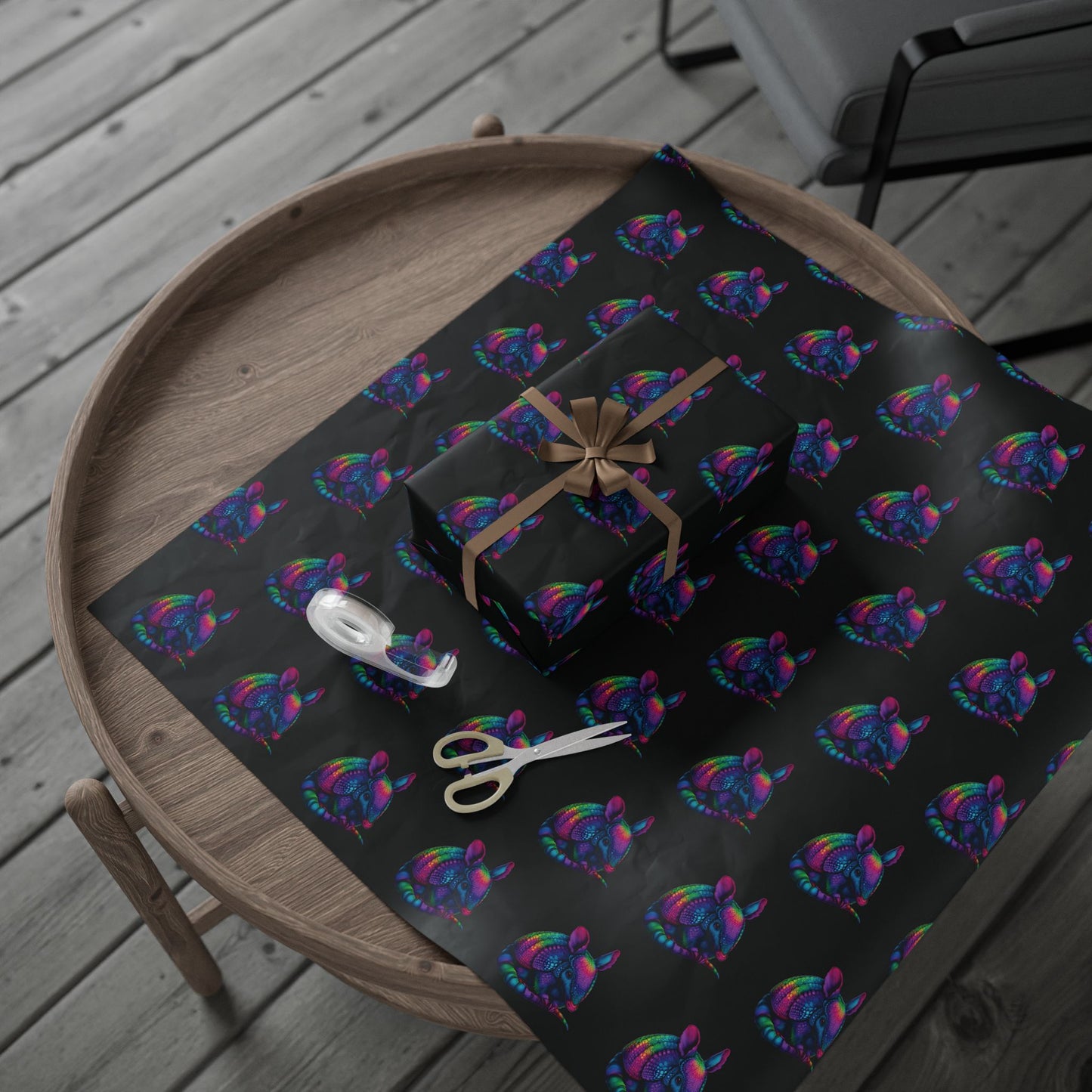 Psychedelic Armadillo Wrapping Paper Roll