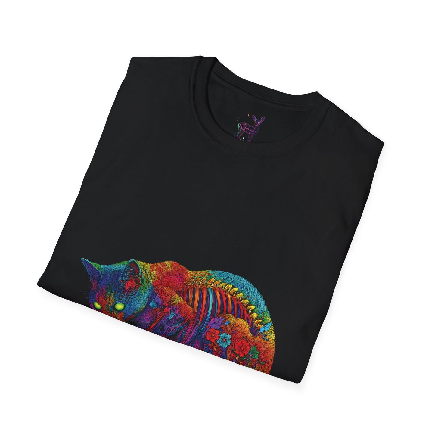 Glowing Skeletal Cat - Unisex Tee