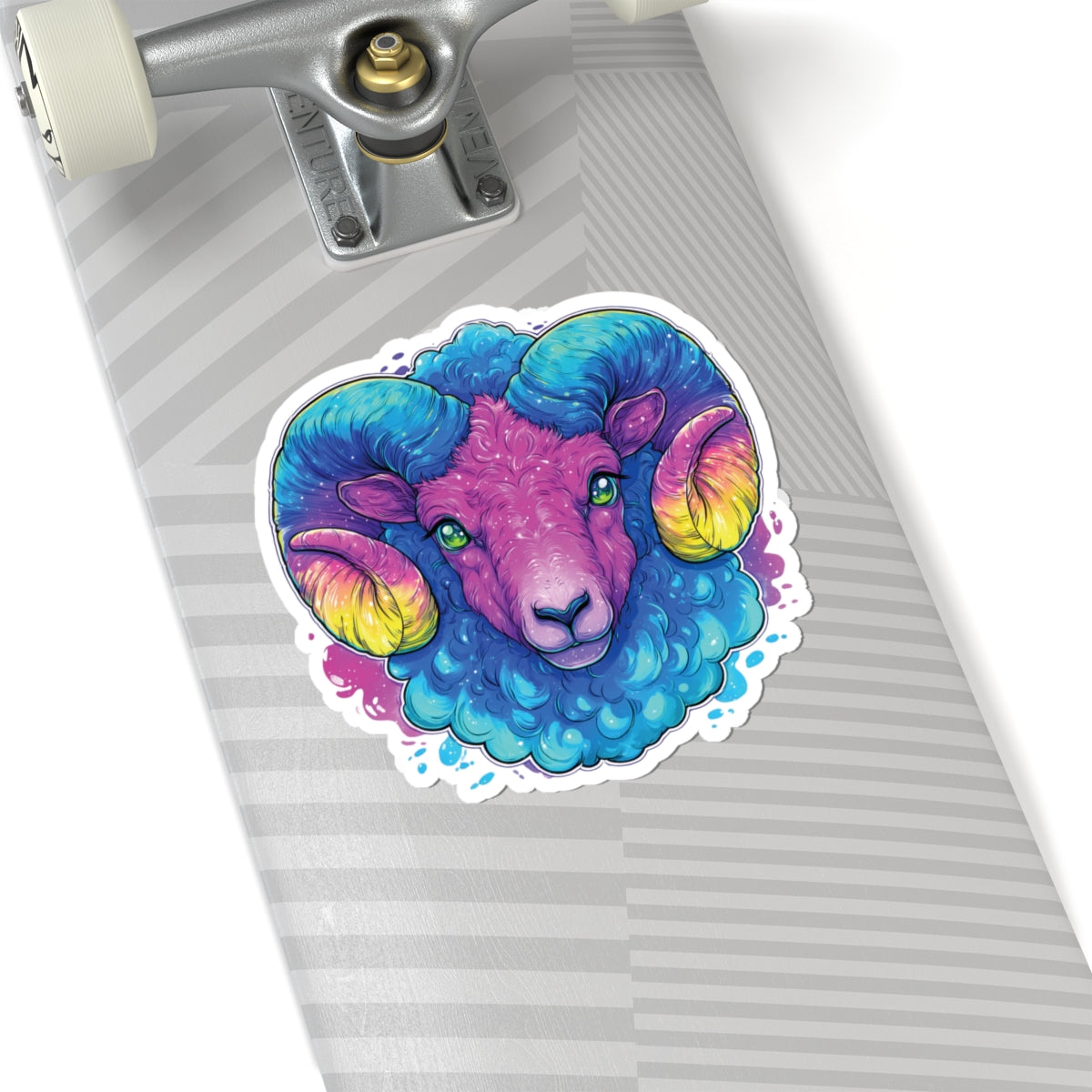 Vibrant Aries Ram - Kiss-Cut Sticker