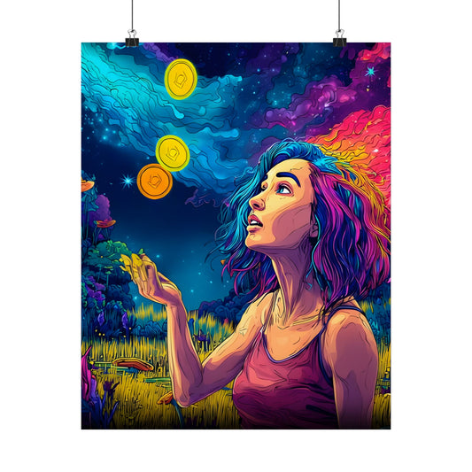 The Change You Seek -- 3 of Pentacles -- Tarot Lovers Poster