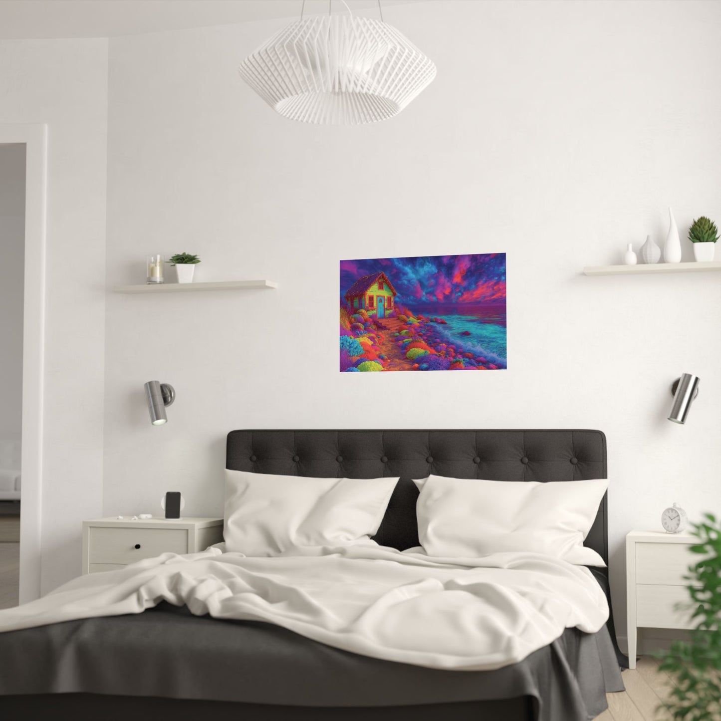 Bright Dreamy Beach Poster - Where Dreams Float On